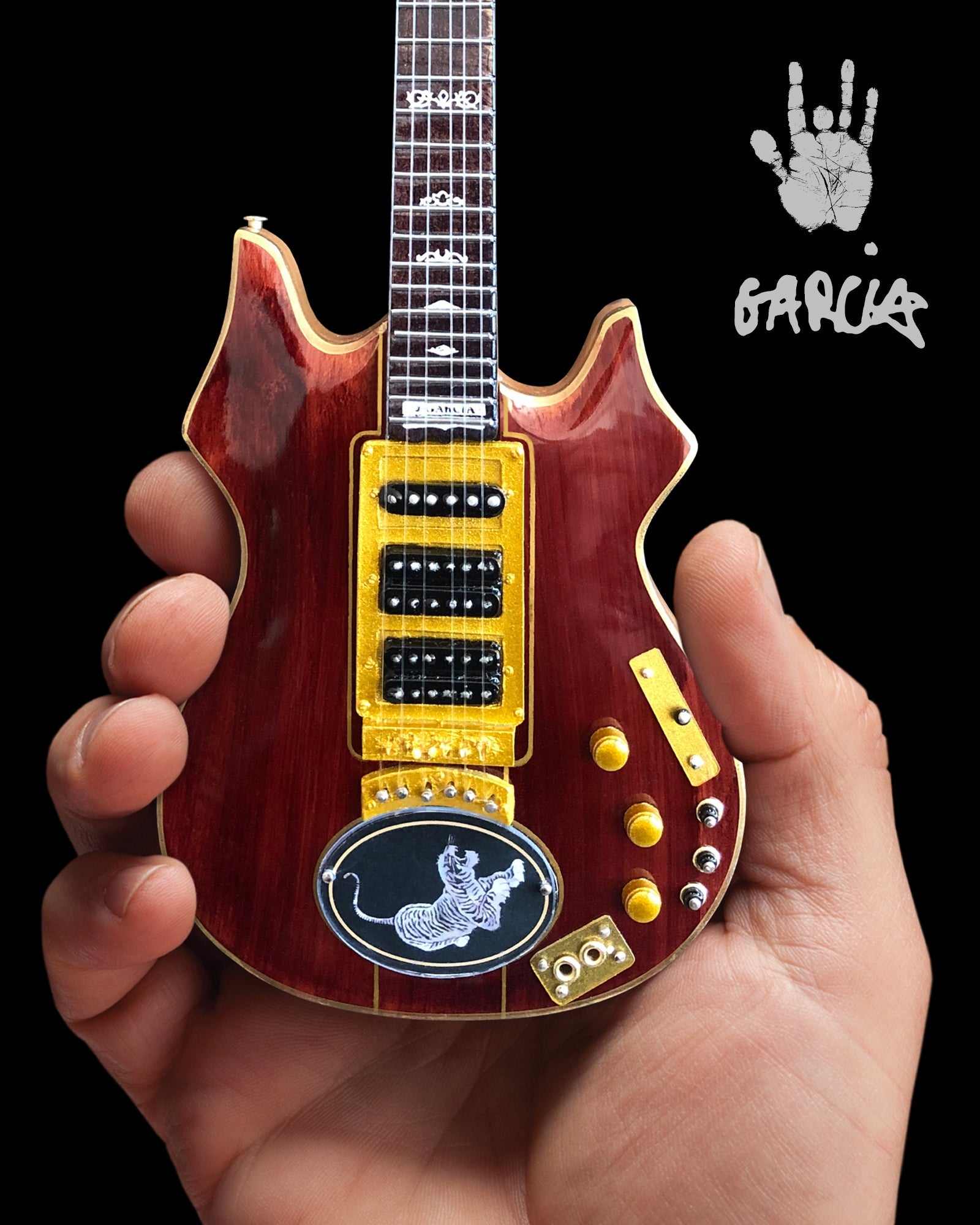 JERRY GARCIA™ TIGER™ TRIBUTE MINI GUITAR REPLICA - OFFICIALLY LICENSED