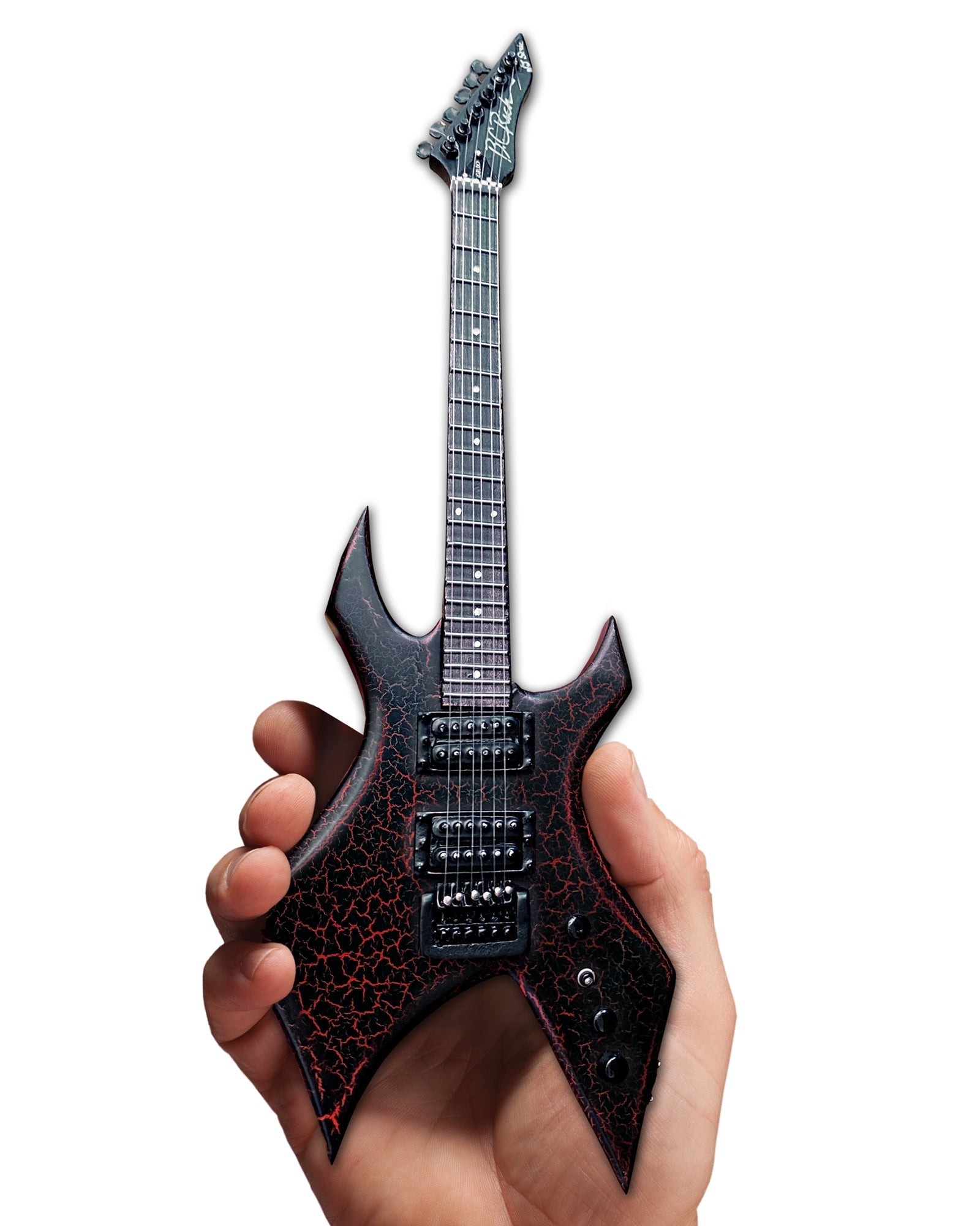 OFFICIAL STRANGER THINGS® EDDIE'S GUITAR B.C. RICH® NJ WARLOCK® MINI GUITAR MODEL