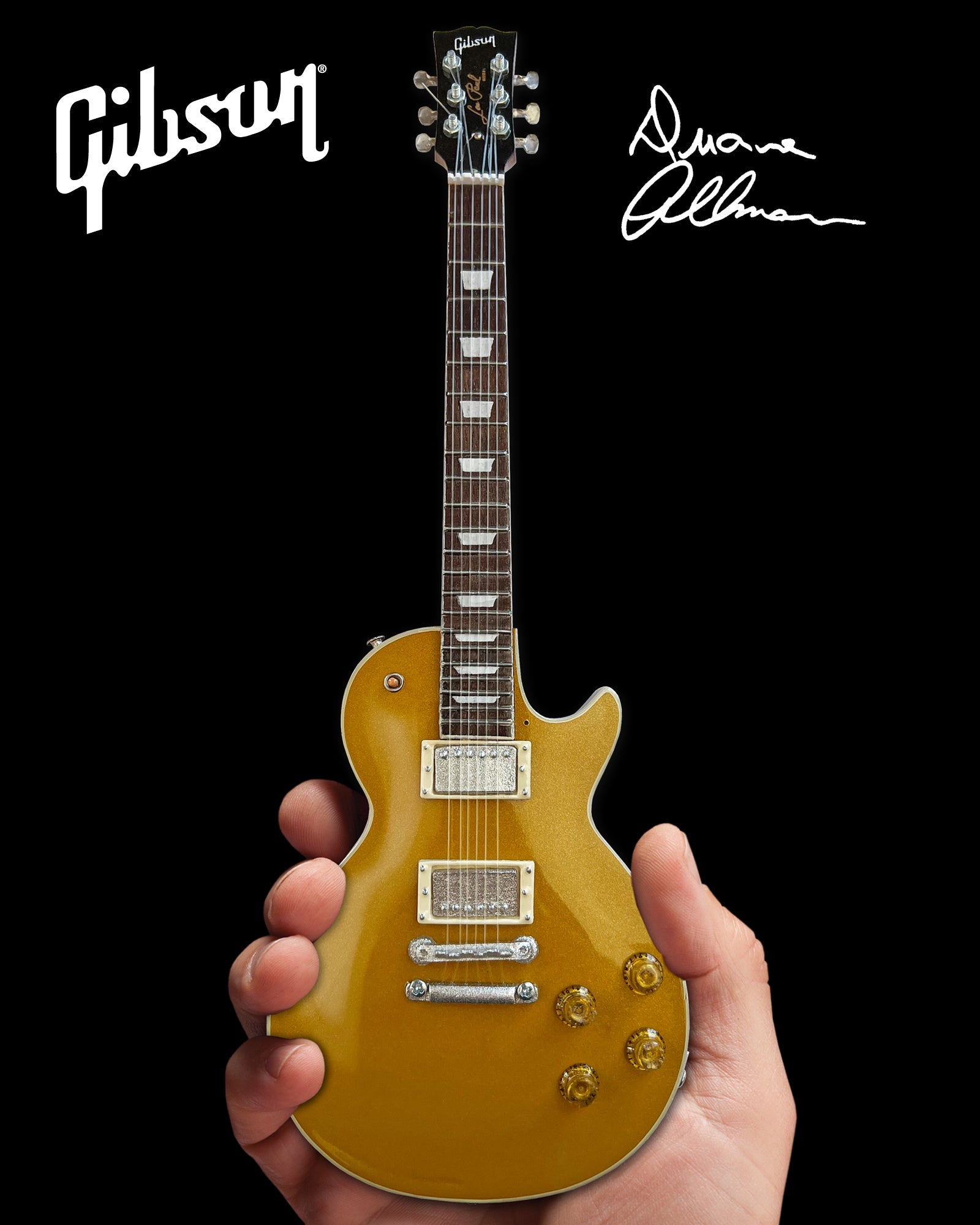 DUANE ALLMAN 1957 GIBSON LES PAUL GOLDTOP MINI GUITAR MODEL