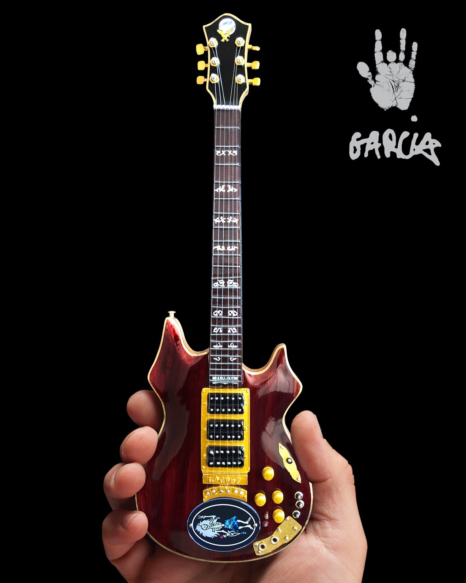 JERRY GARCIA™ ROSEBUD™ TRIBUTE MINI GUITAR REPLICA - OFFICIALLY LICENSED