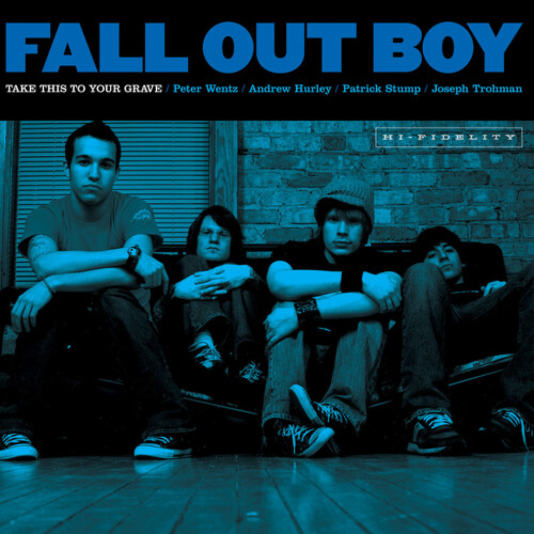 FALL OUT BOY 'TAKE THIS TO YOUR GRAVE' LP (20th Anniversary, Blue Vinyl)