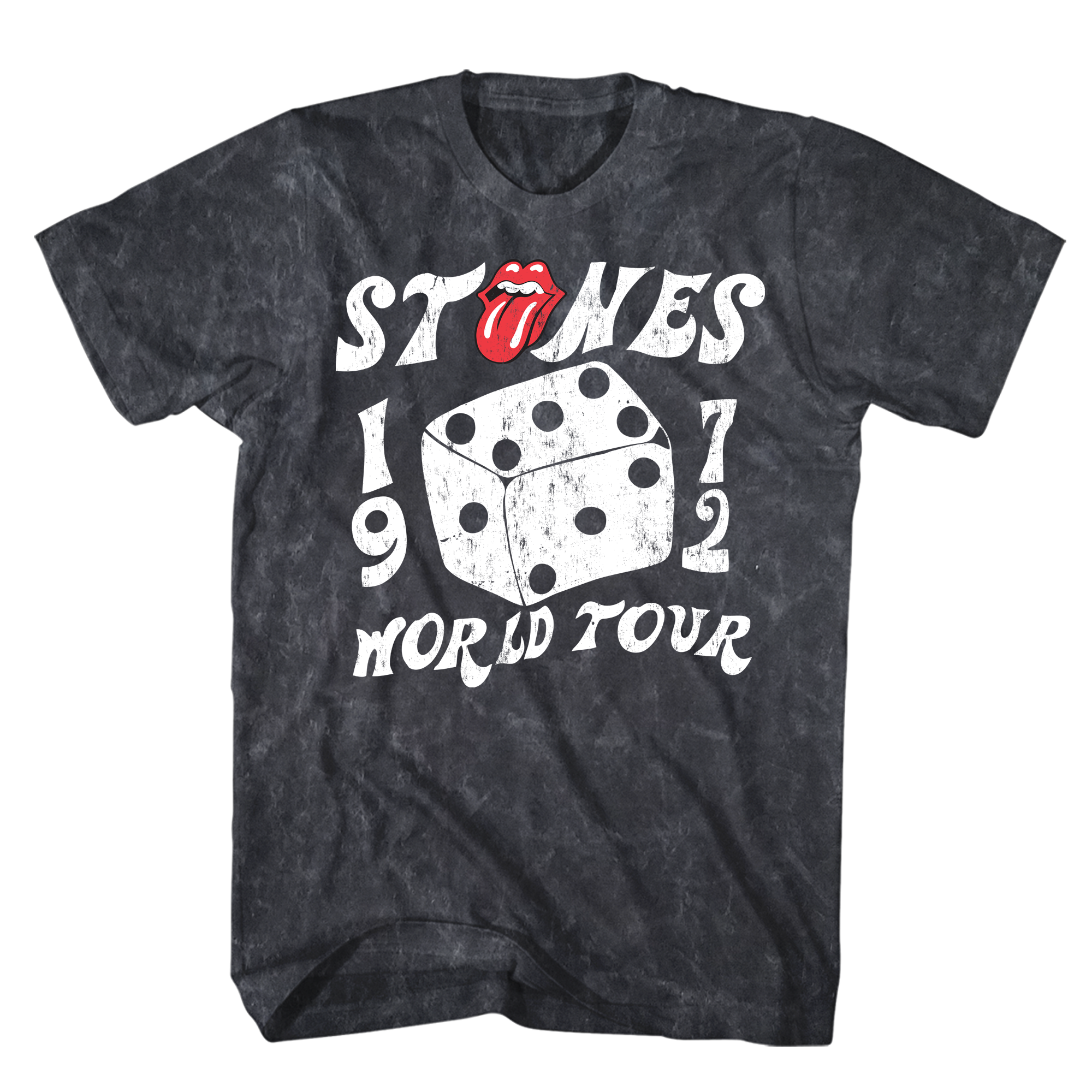 ROLLING STONES MINERAL WASH 1972 WRLD TOUR T-SHIRT