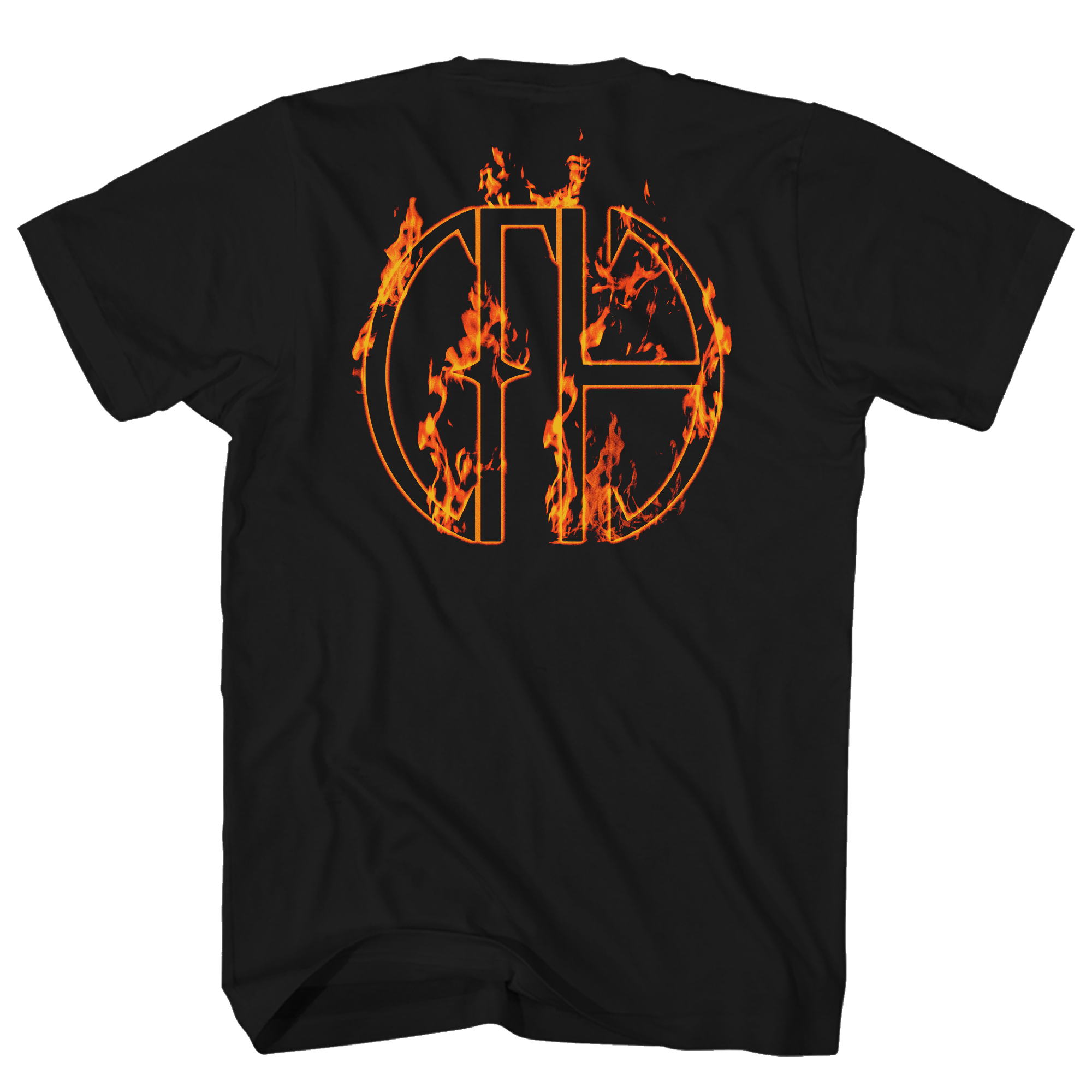 PANTERA FLAMES BAND PHOTO FRT/BACK BLACK T-SHIRT