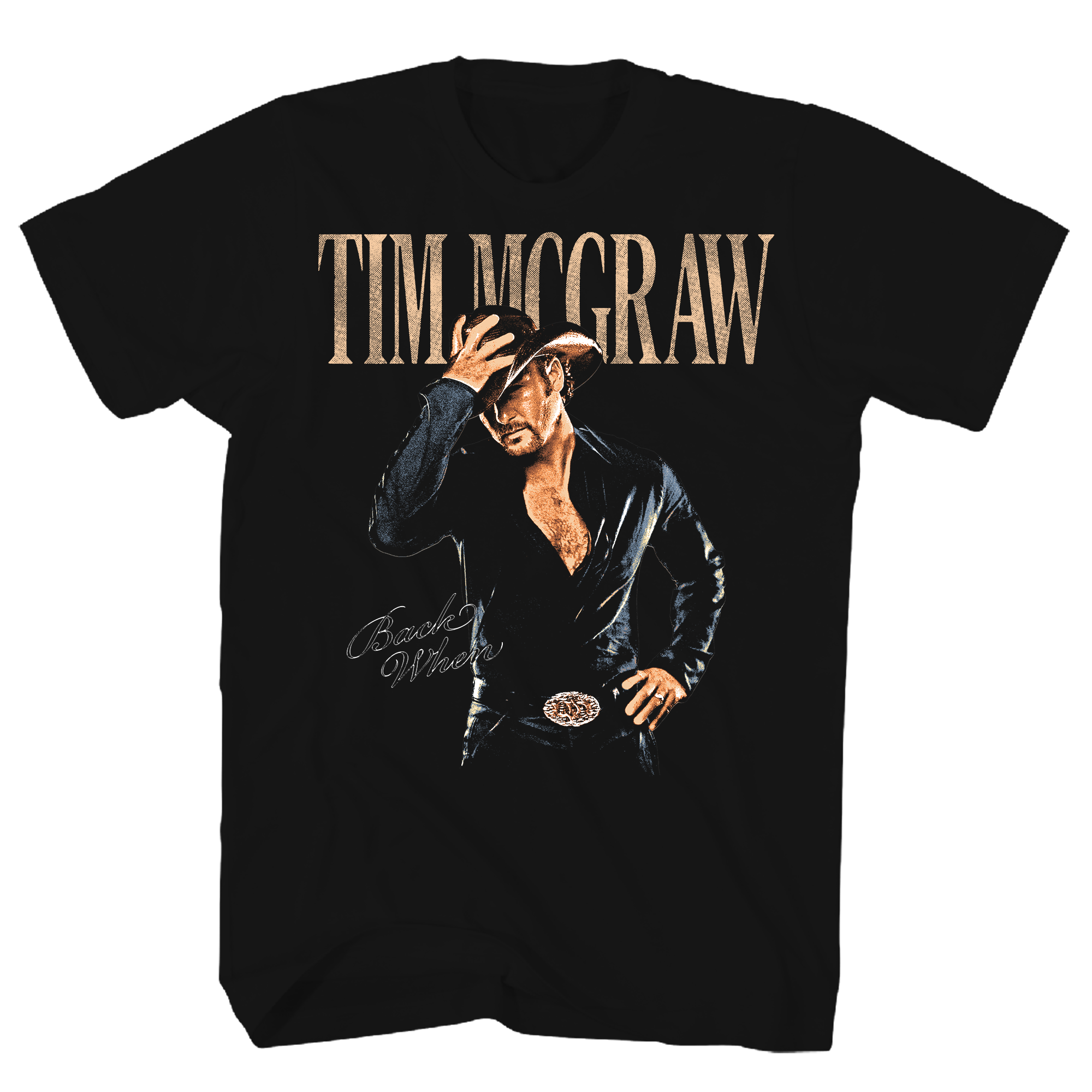 TIM MCGRAW BACK WHEN BLACK T-SHIRT