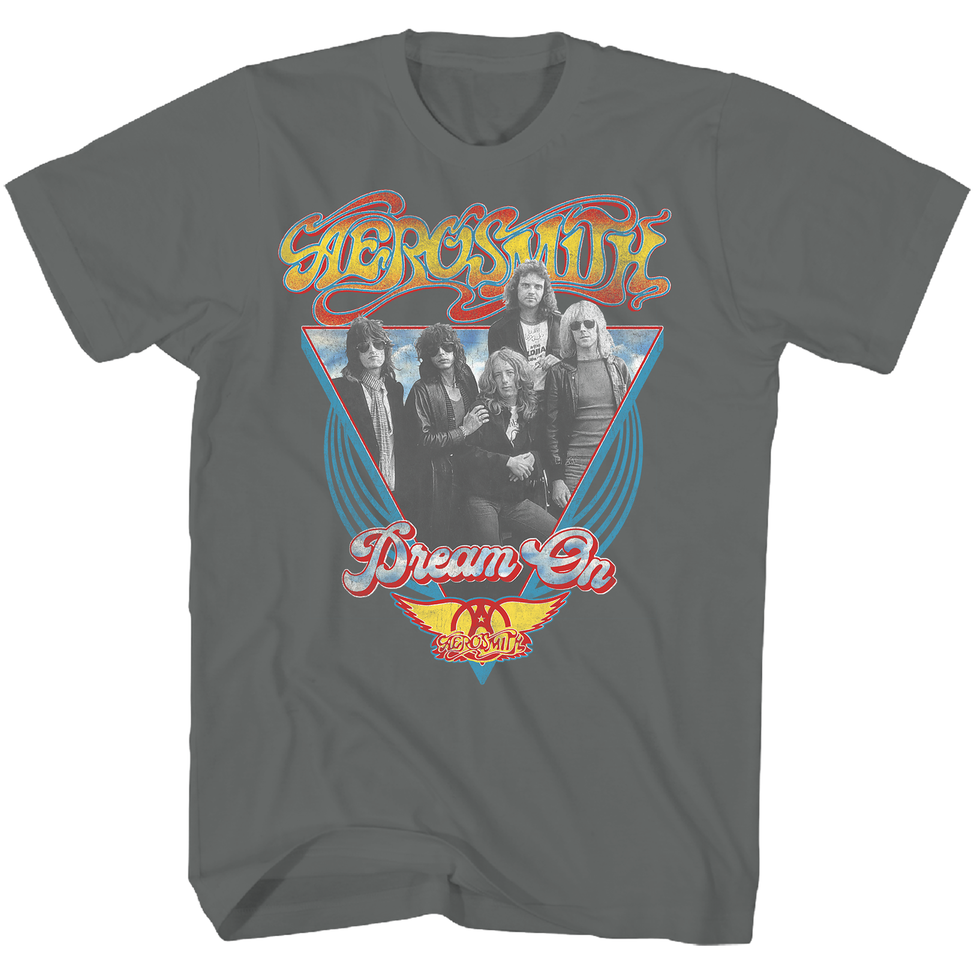 AEROSMITH CHRC DREAM ON TRIANGLE T-SHIRT