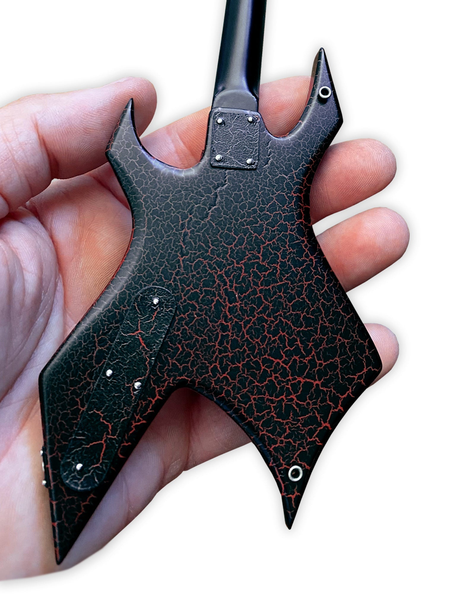 OFFICIAL STRANGER THINGS® EDDIE'S GUITAR B.C. RICH® NJ WARLOCK® MINI GUITAR MODEL