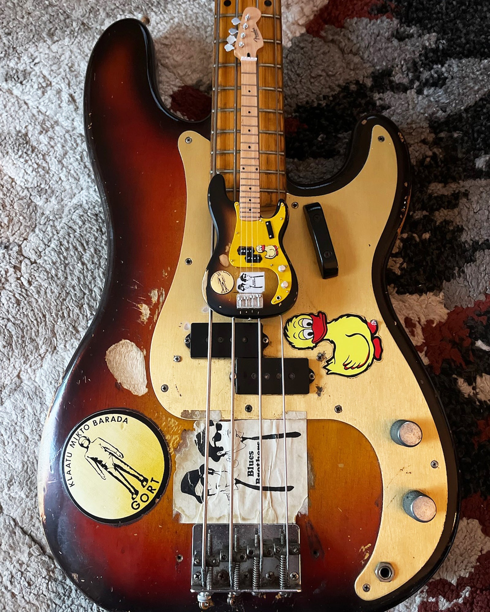 DUCK DUNN ORIGINAL '59 FENDER™ PRECISION BASS™ DUCK BASS MINIATURE MODEL