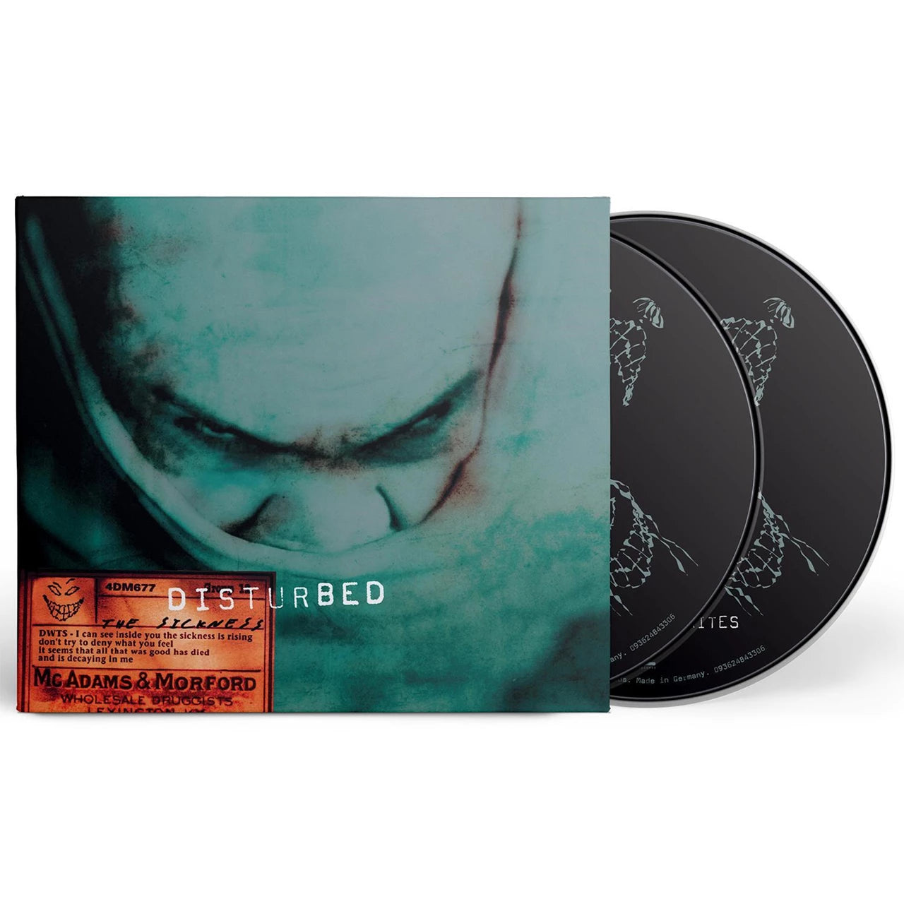 DISTURBED 'THE SICKNESS' CD (25th Anniversary Edition)