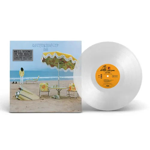 NEIL YOUNG 'ON THE BEACH' LP (50th Anniversary, Clear Vinyl)