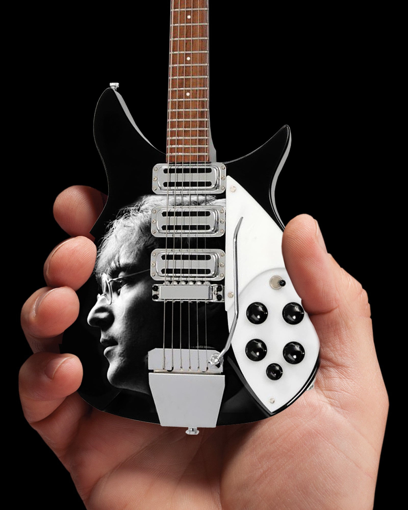LICENSED FAB FOUR - JOHN LENNON TRIBUTE MINI GUITAR - RADIO DAYS