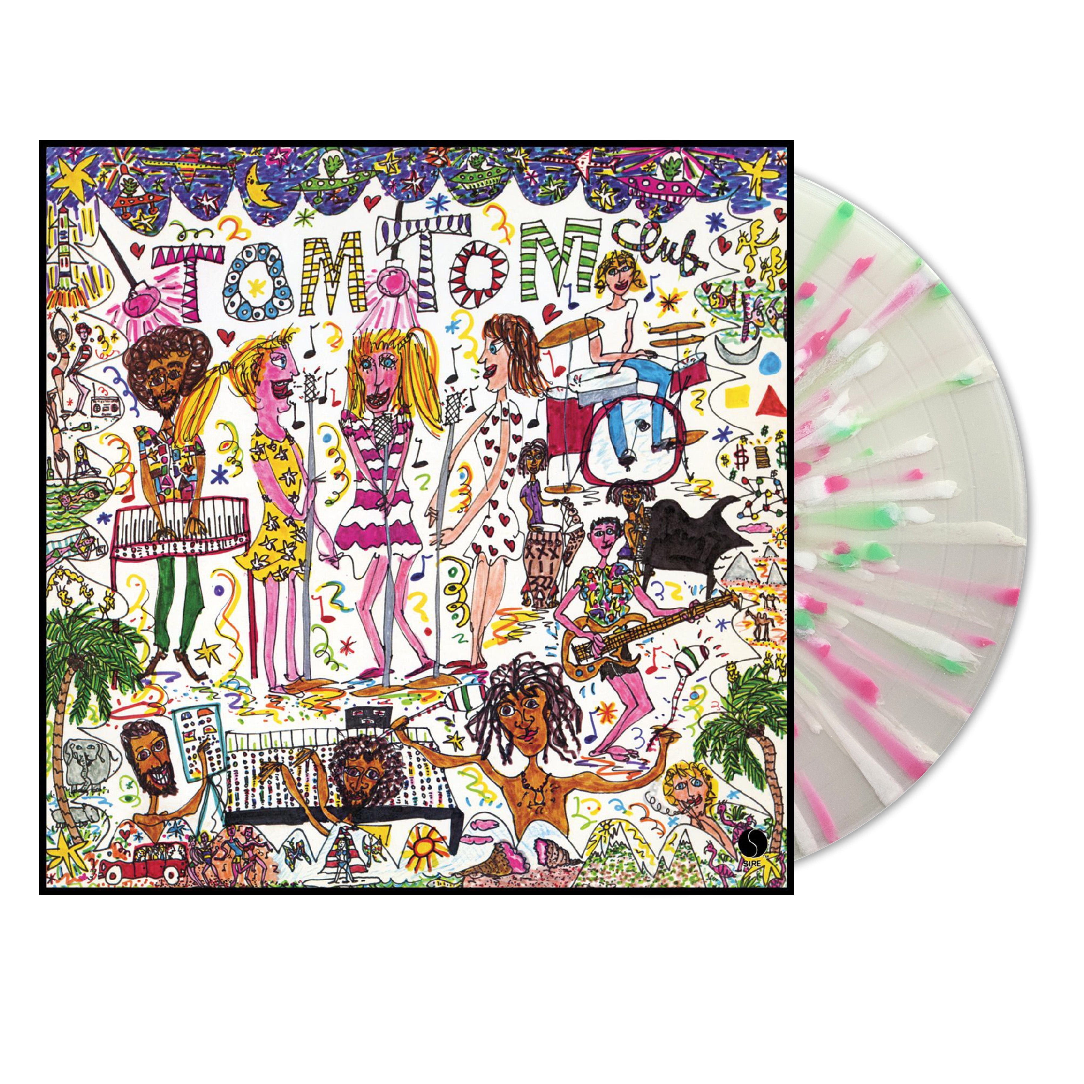TOM TOM CLUB 'TOM TOM CLUB' LP (45th Anniversary,  Clear with Pink, White & Green Splatter Vinyl)