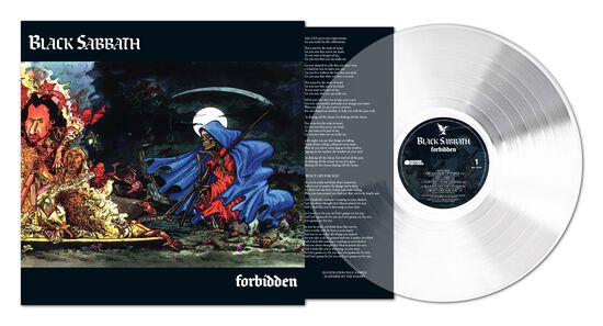 BLACK SABBATH 'FORBIDDEN' LP (2024 Tony Iommi Remix, Clear Vinyl)