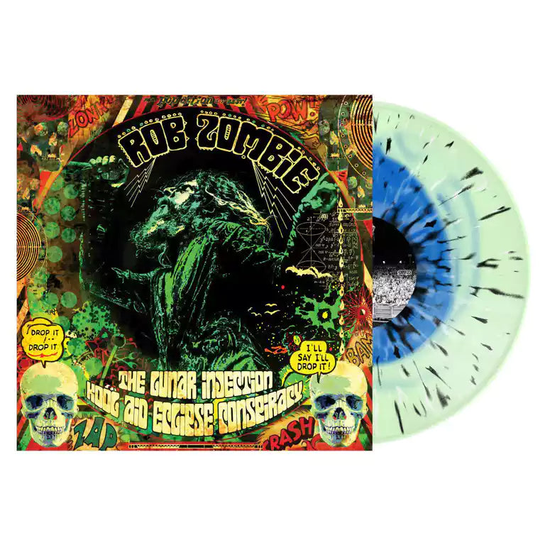 ROB ZOMBIE 'THE LUNAR INJECTION KOOL AID ECLIPSE CONSPIRACY' LP (Blue in Bottle Green w/Black Splatter Vinyl)