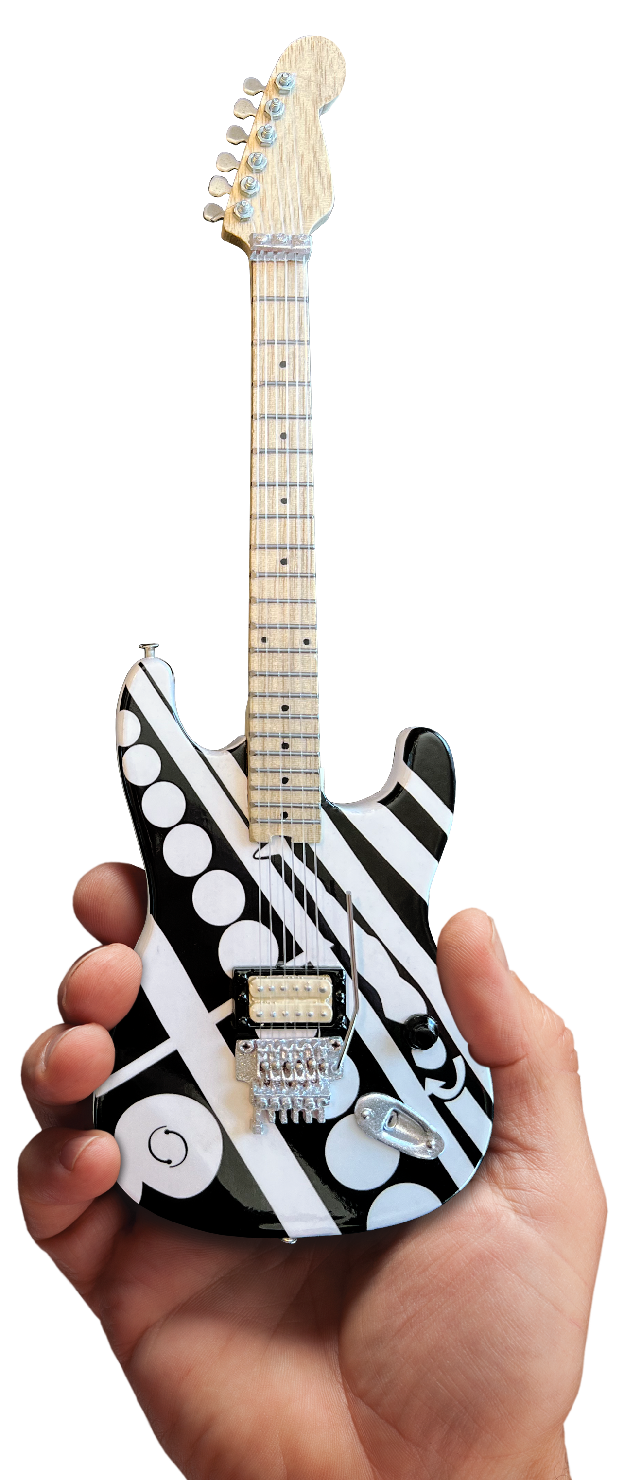 EDDIE VAN HALEN EVH “CIRCLES” MINI GUITAR REPLICA COLLECTIBLE - OFFICIALLY LICENSED