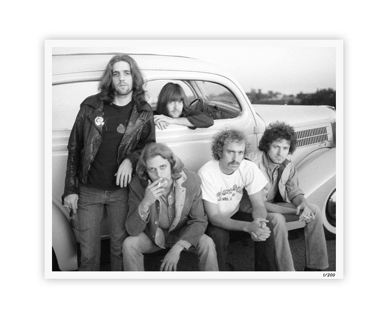 GOLDMINE MAGAZINE: EAGLES – FALL 2023 ALT COVER HAND-NUMBERED SLIPCASE + 8"x10" GROUP PHOTO PRINTS BY HENRY DILTZ