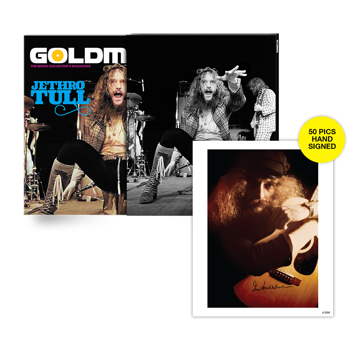 GOLDMINE MAGAZINE: SUMMER 2023 ISSUE ALT COVER FEATURING JETHRO TULL –  HAND-NUMBERED SLIPCASE + 8"x10" PHOTO PRINT