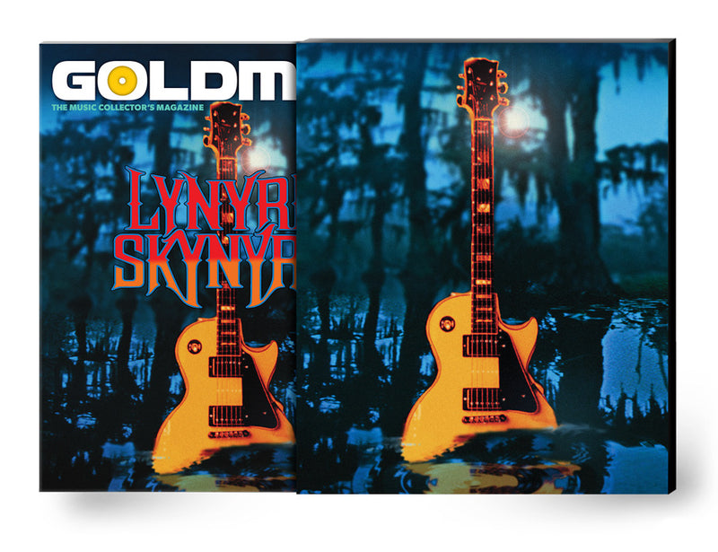 GOLDMINE MAGAZINE: FALL 2023 ISSUE ALT COVER FEATURING LYNYRD SKYNYRD -  HAND-NUMBERED SLIPCASE + 8"x 8" ALBUM COVER HIGH QUALITY ART PRINT HAND-SIGNED BY IOANNIS