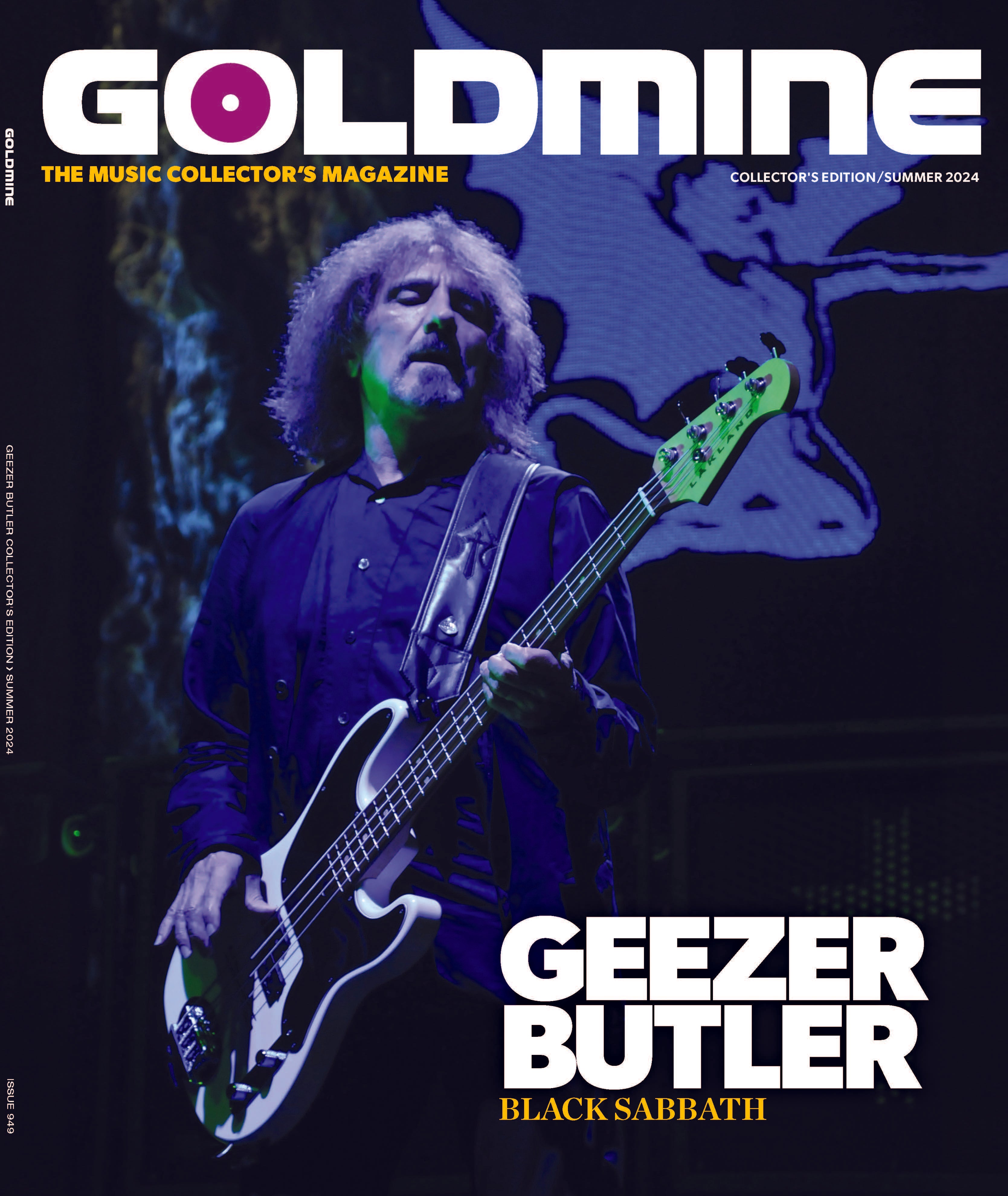 GEEZER BUTLER (BLACK SABBATH) X GOLDMINE BUNDLE - GOLDMINE SUMMER 2024 ISSUE  W/ HAND-SIGNED AND NUMBERED 8"X10" IN NUMBERED SLIPCASE