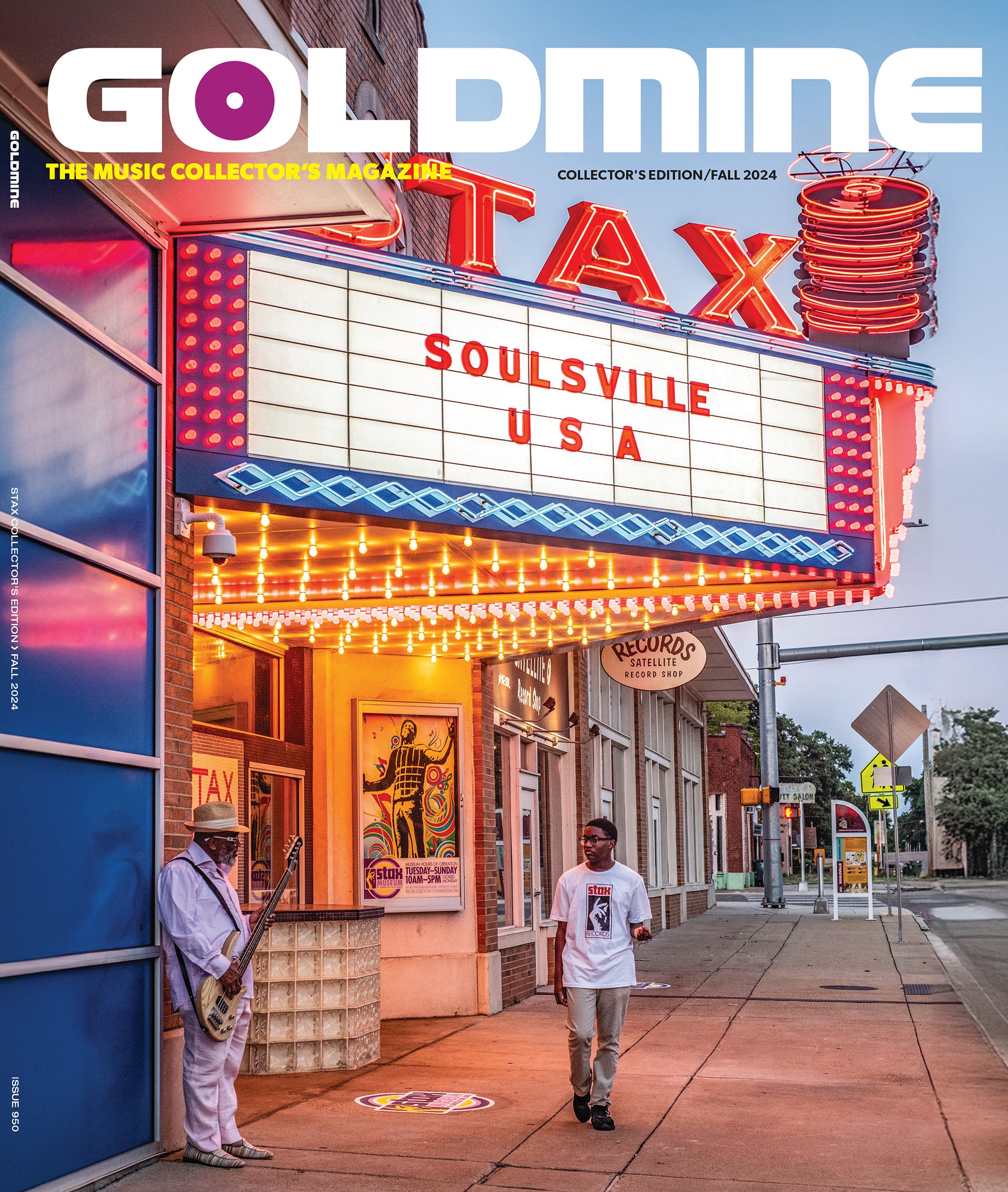 STAX x GOLDMINE BUNDLE - GOLDMINE FALL 2024 ALTERNATE COVER ISSUE W/ BOOKER T. JONES HAND-SIGNED AND NUMBERED 8"X10"