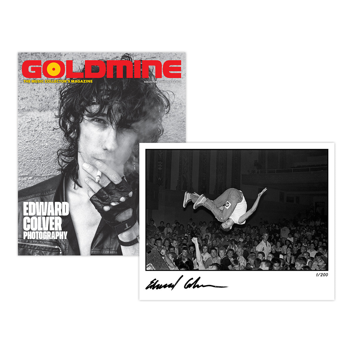 EDWARD COLVER X GOLDMINE BUNDLE - GOLDMINE FALL 2024 ALTERNATE COVER ISSUE W/ HAND-SIGNED AND NUMBERED 8"X10"