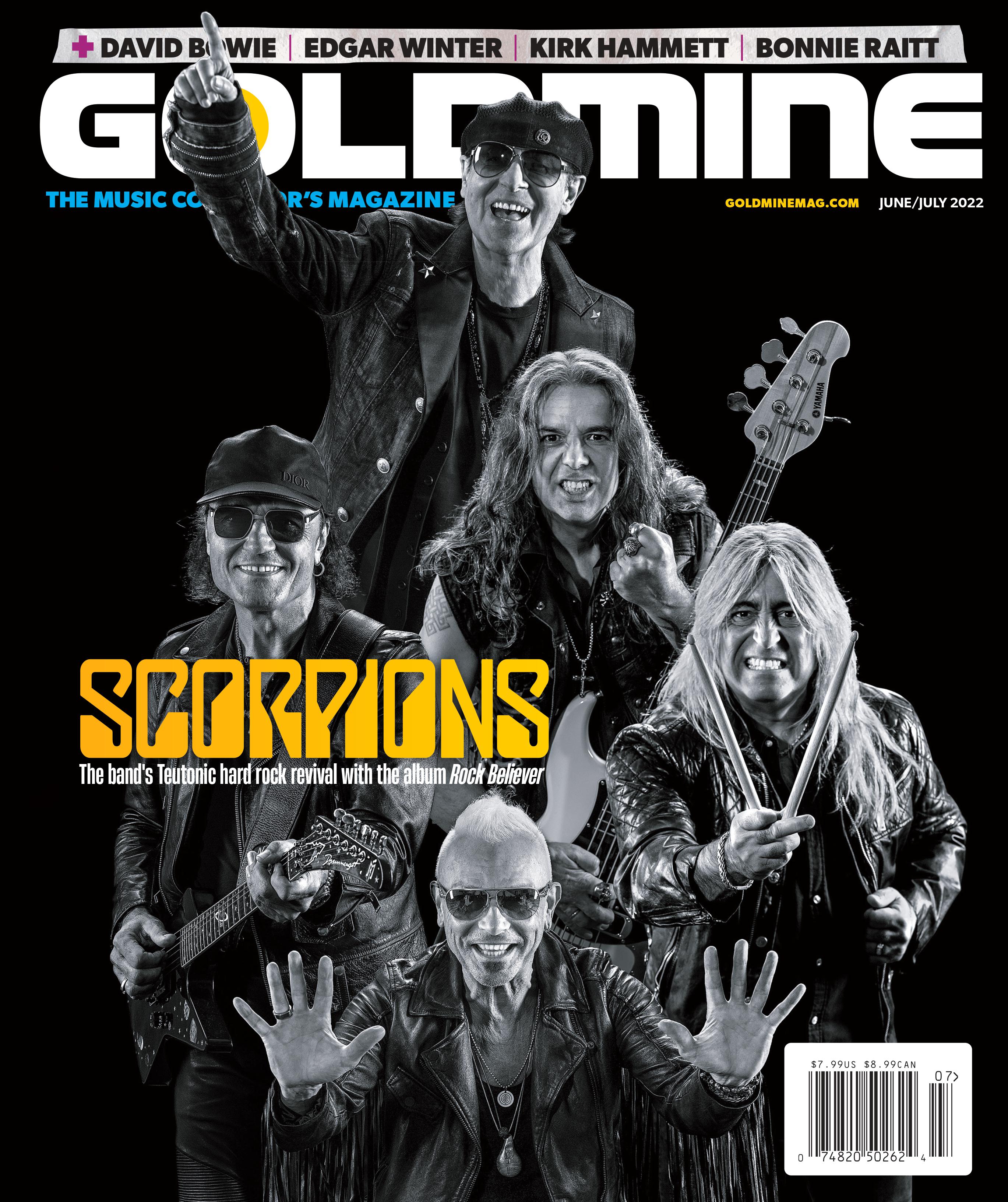GOLDMINE MAGAZINE: JUNE/JULY 2022 ISSUE ALT COVER FEATURING SCORPIONS