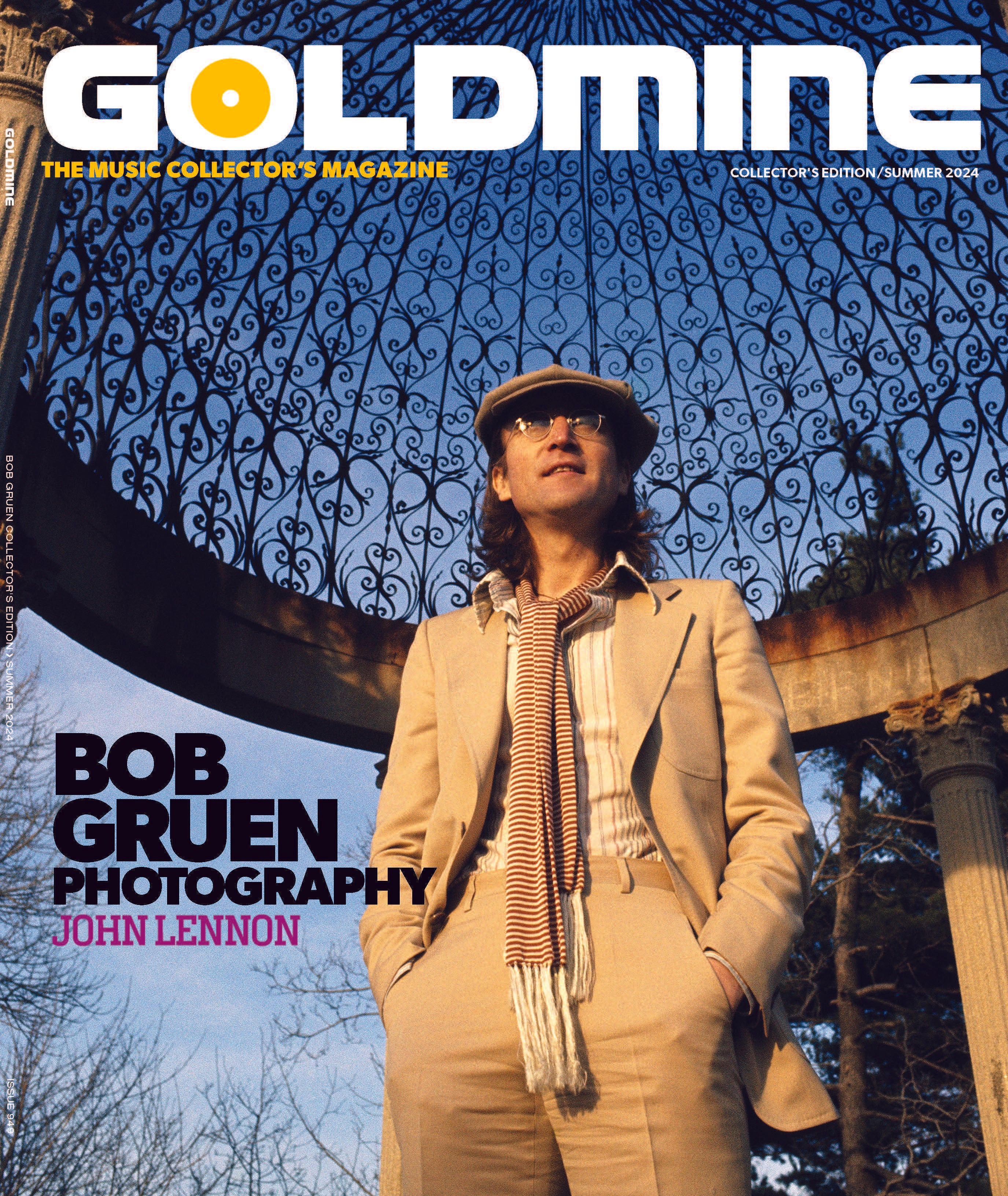 BOB GRUEN/JOHN LENNON X GOLDMINE BUNDLE - GOLDMINE SUMMER 2024 ISSUE  W/ NUMBERED 8"X10” OF JOHN LENNON BY BOB GRUEN IN NUMBERED SLIPCASE