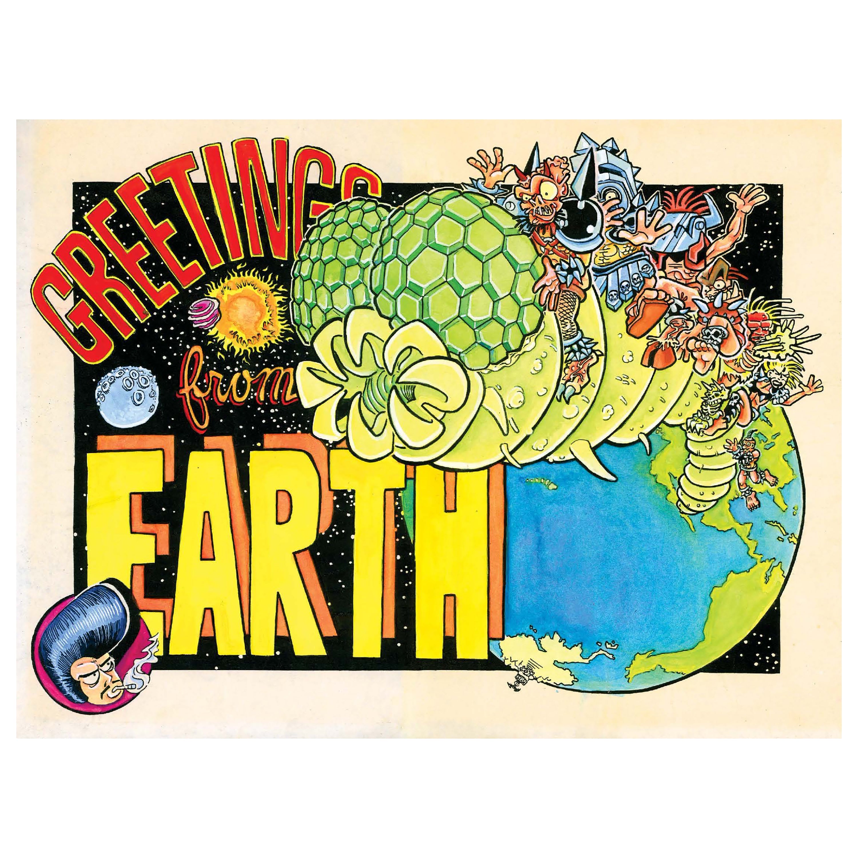 GWAR X BEYOND THE STREETS "GREETINGS FROM EARTH" POSTER