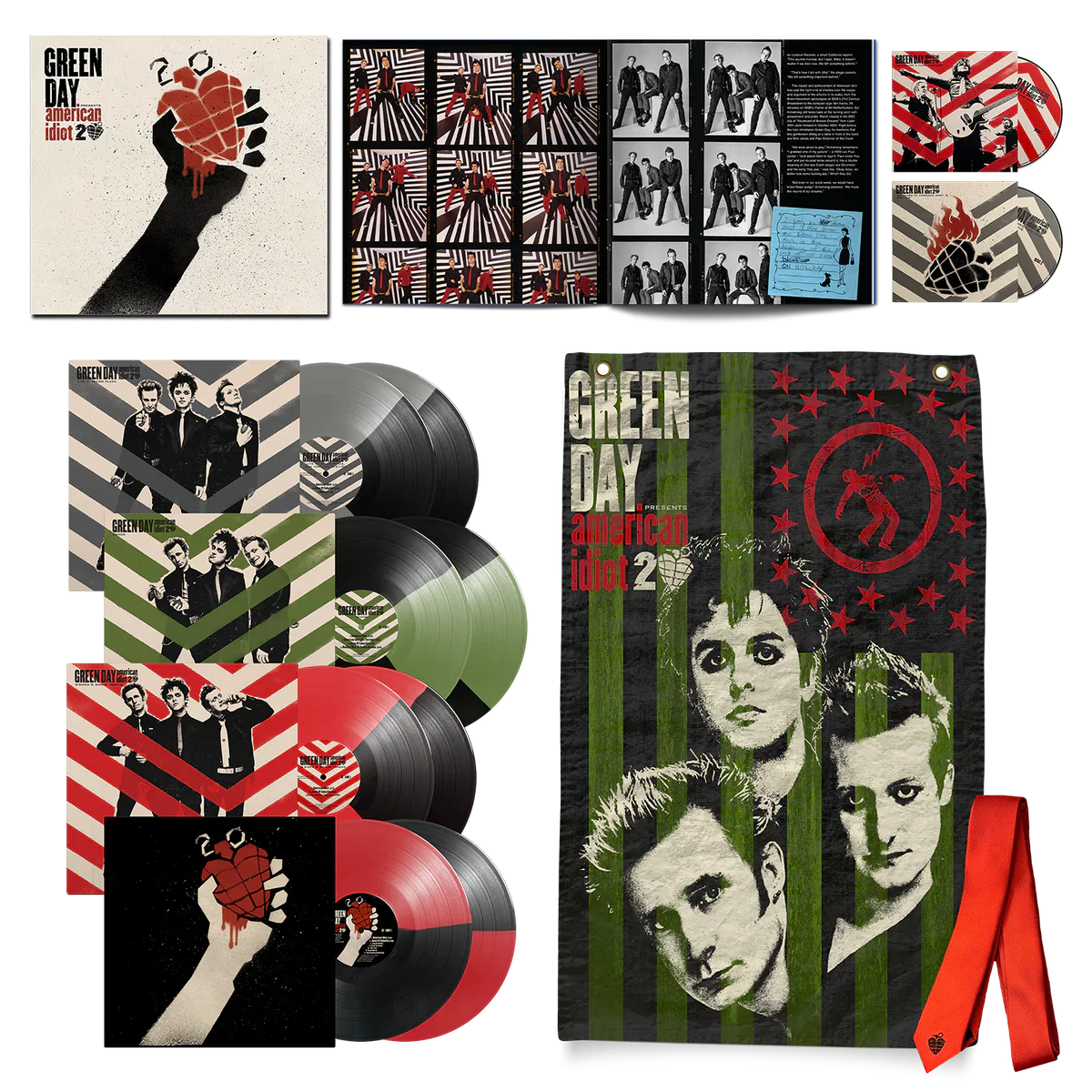 GREEN DAY 'AMERICAN IDIOT' 8LP + 2 BLU-RAY (20th Anniversary Deluxe Edition Box Set)