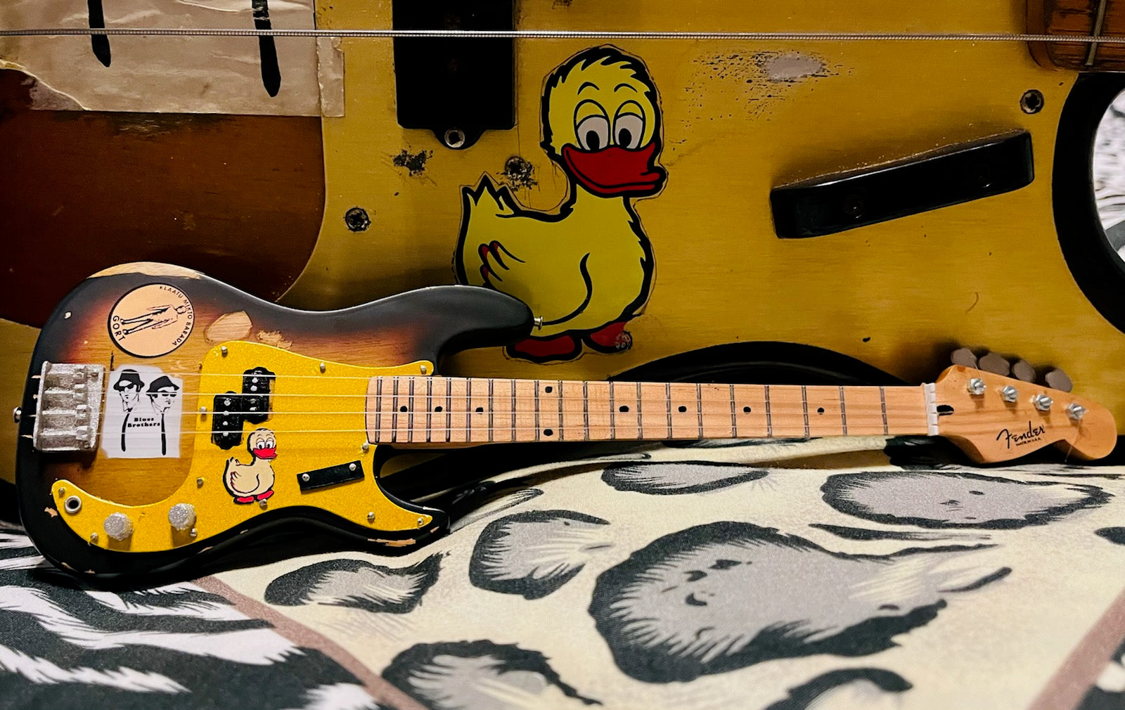 DUCK DUNN ORIGINAL '59 FENDER™ PRECISION BASS™ DUCK BASS MINIATURE MODEL