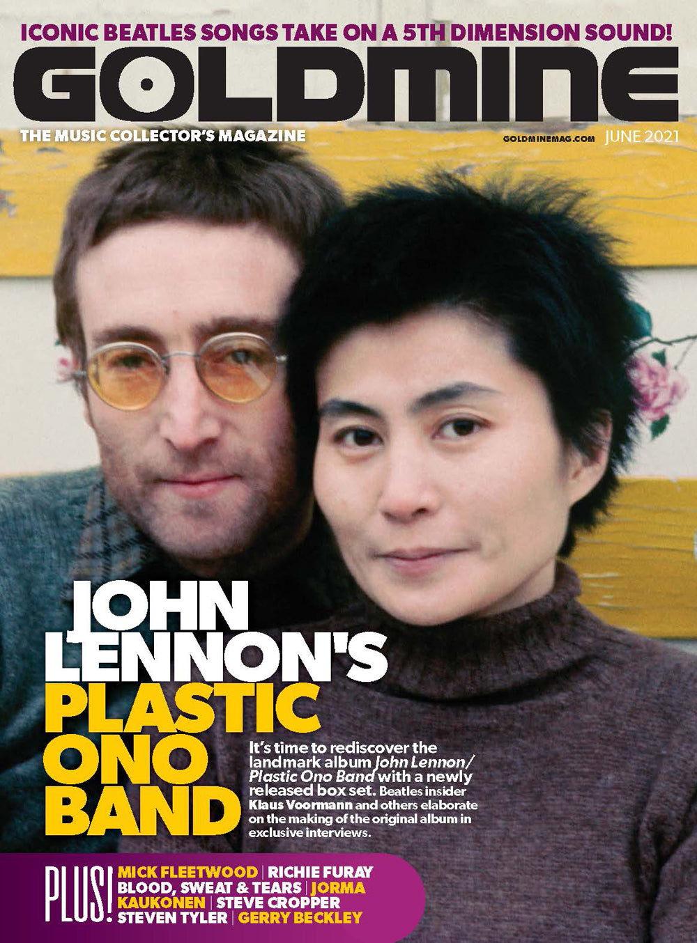 GOLDMINE MAGAZINE: JULY 2021 ISSUE, FEATURING PLASTIC ONO BAND