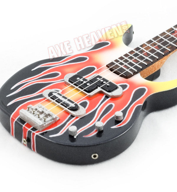 OFFICIALLY LICENSED MICHAEL ANTHONY BB3000MA YAMAHA FLAME BASS MINI GUITAR REPLICA