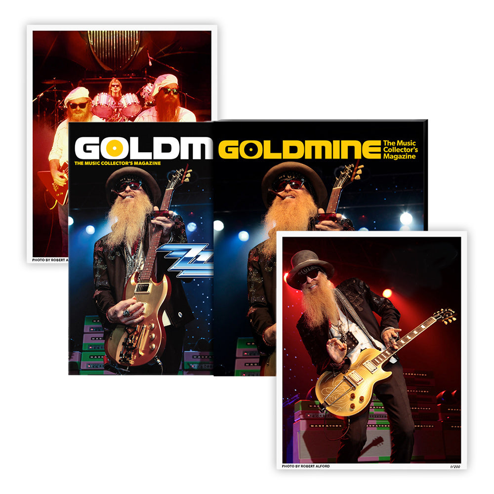 GOLDMINE MAGAZINE: FALL 2023 ISSUE ALT COVER FEATURING ZZ TOP in NUMBERED SLIPCASE + 8"x10" PHOTO PRINTS