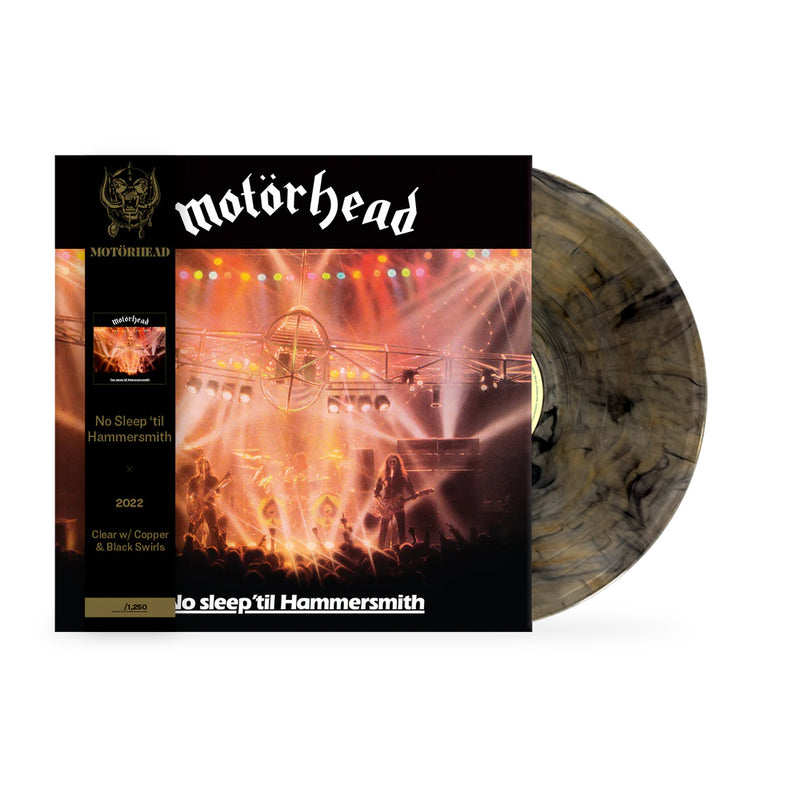 MOTÖRHEAD 'NO SLEEP 'TIL HAMMERSMITH' LP (Clear w/ Copper & Black Swirls Vinyl)