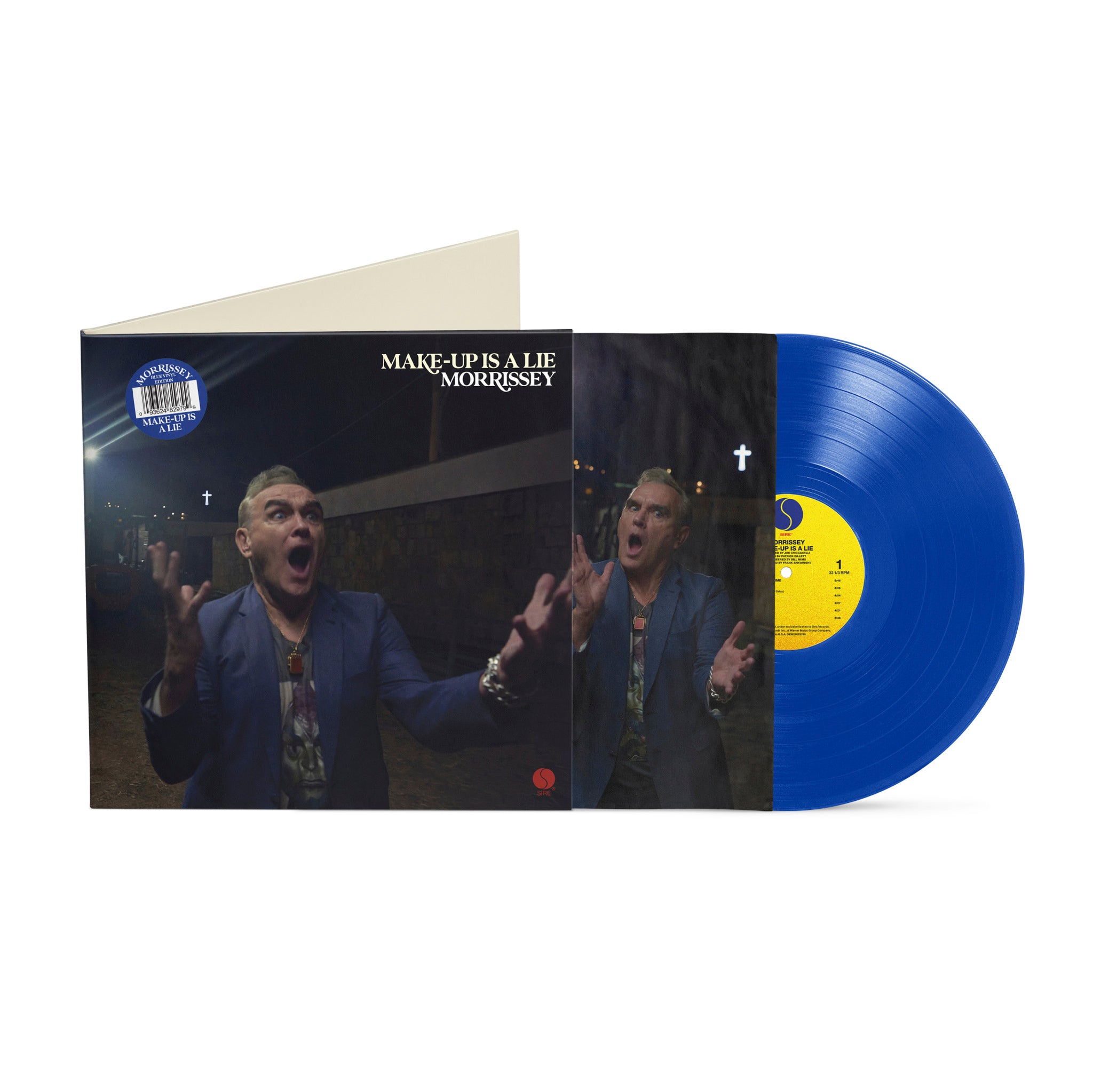 MORRISSEY 'MAKE-UP IS A LIE' LP (Blue Vinyl)