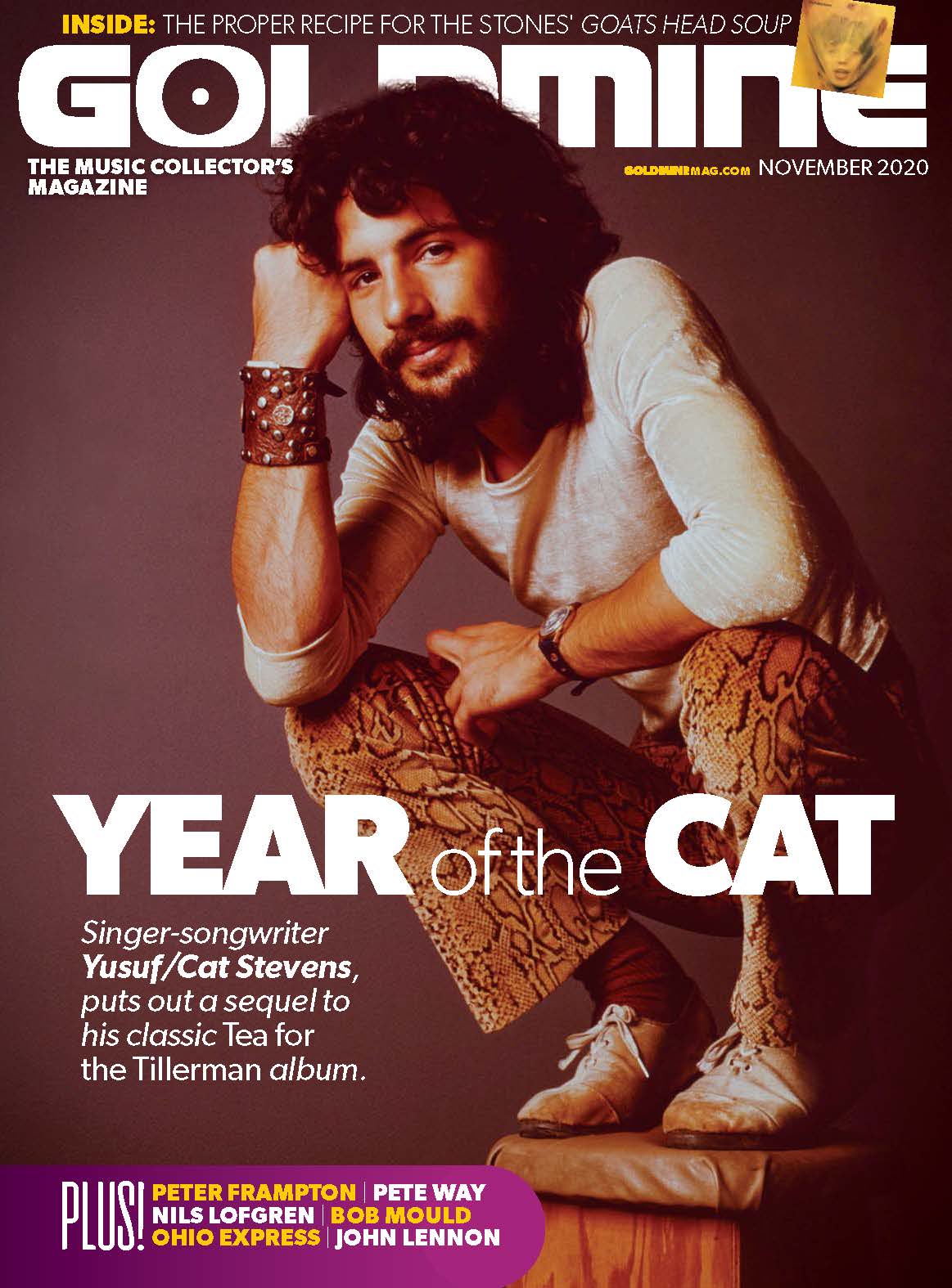 GOLDMINE MAGAZINE: NOVEMBER 2020 ISSUE FEATURING CAT STEVENS