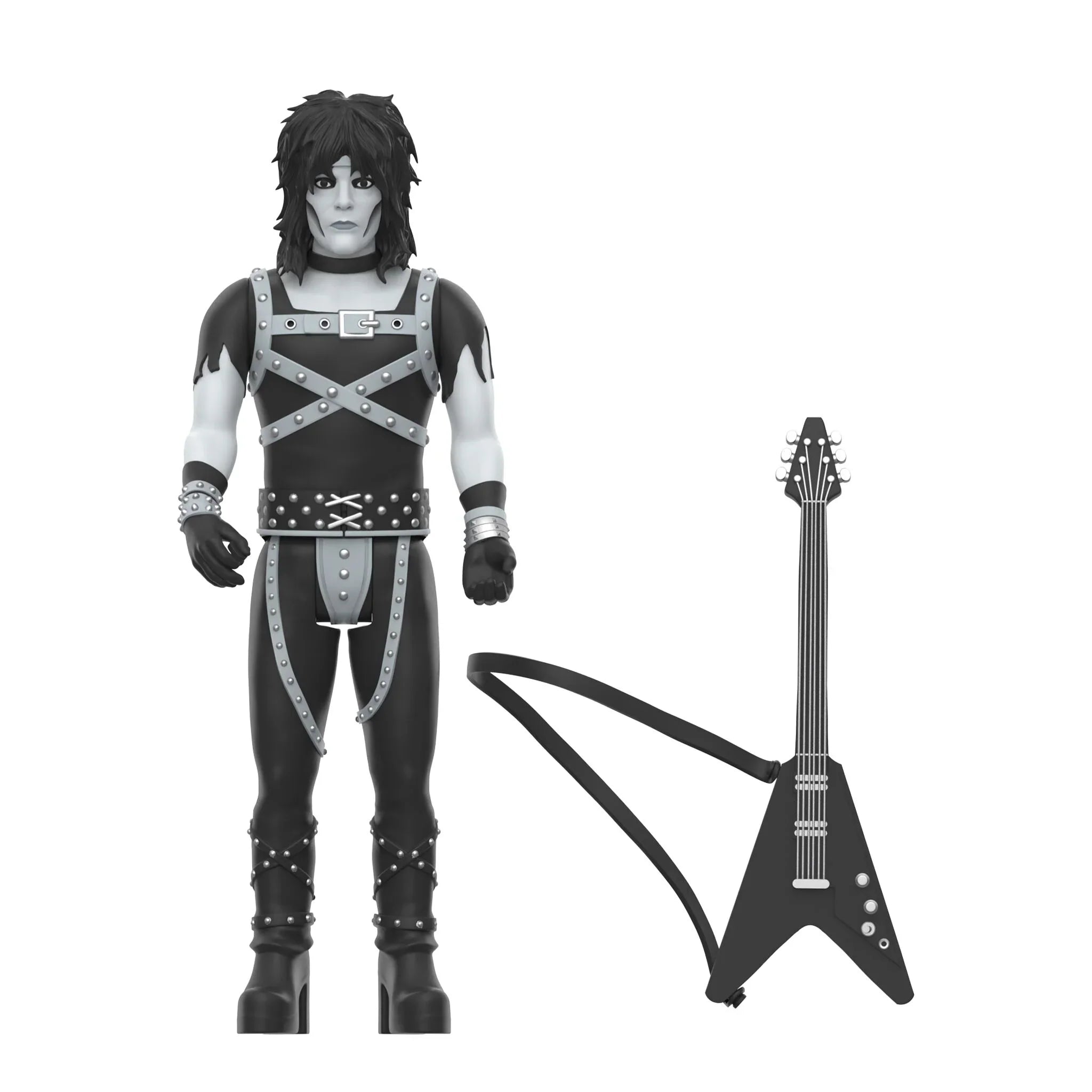 MOTLEY CRUE REACTION FIGURES WAVE 02 - SHOUT AT THE DEVIL - BLACK & WHITE - 4 PACK