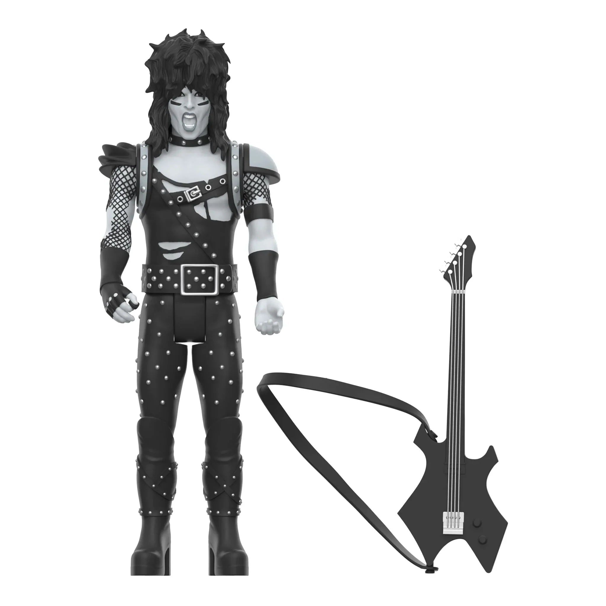 MOTLEY CRUE REACTION FIGURES WAVE 02 - SHOUT AT THE DEVIL - BLACK & WHITE - 4 PACK