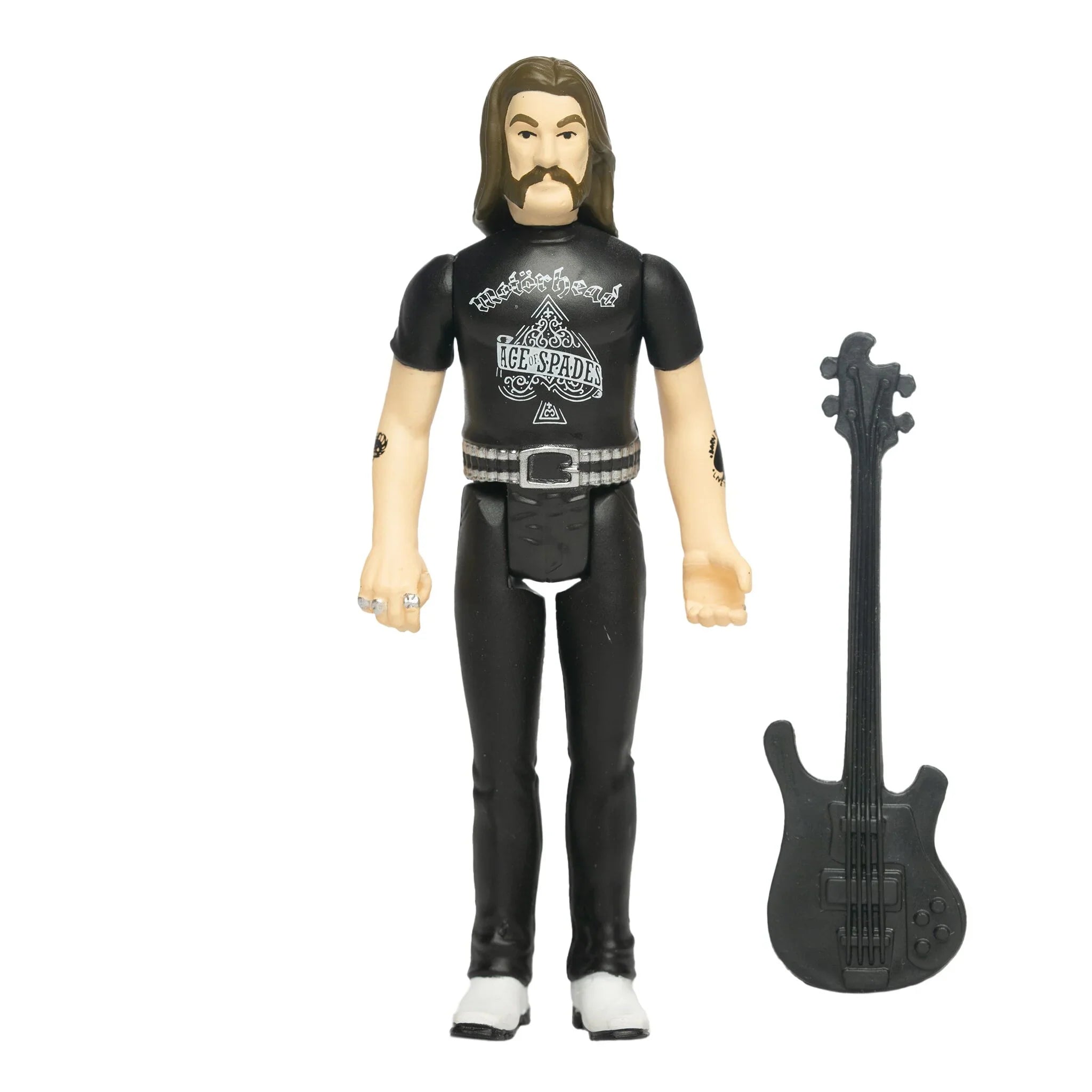 Motorhead Lemmy Ace of Spades Super7 Figure next to guitar