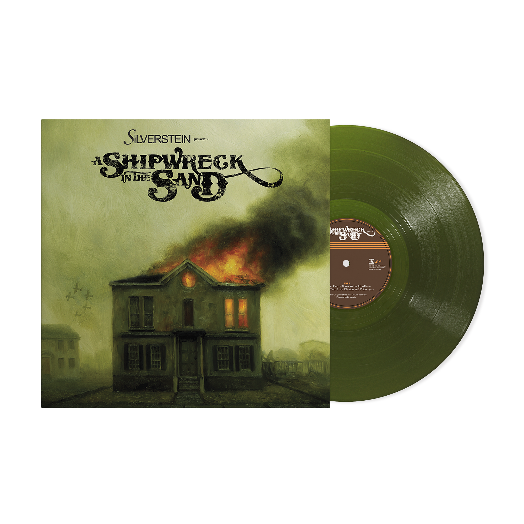 SILVERSTEIN ‘SHIPWRECK IN THE SAND’ LP (Limited Edition – Only 500 Made, Translucent Forest Green Vinyl)