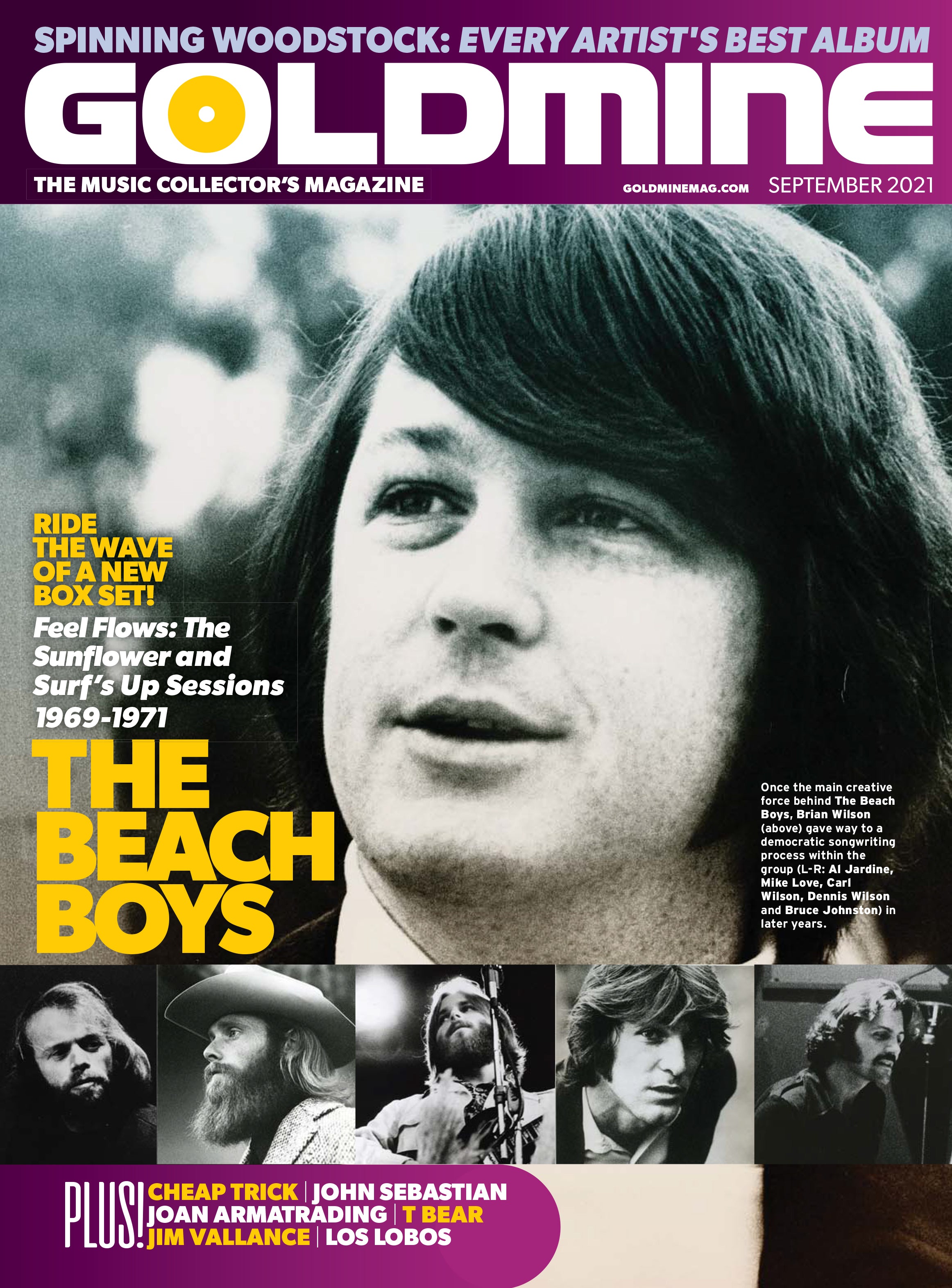 GOLDMINE MAGAZINE: SEPTEMBER 2021 ISSUE FEATURING THE BEACH BOYS