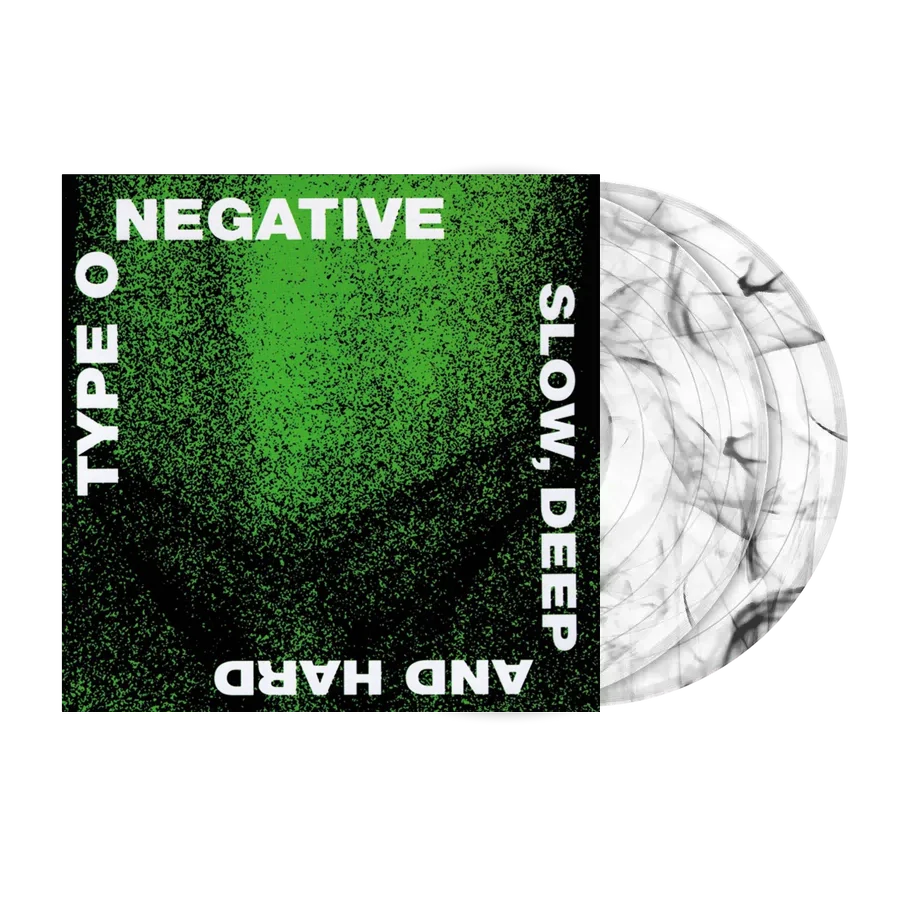 TYPE O NEGATIVE 'SLOW, DEEP AND HARD' LP (Clear w/Black Swirl)