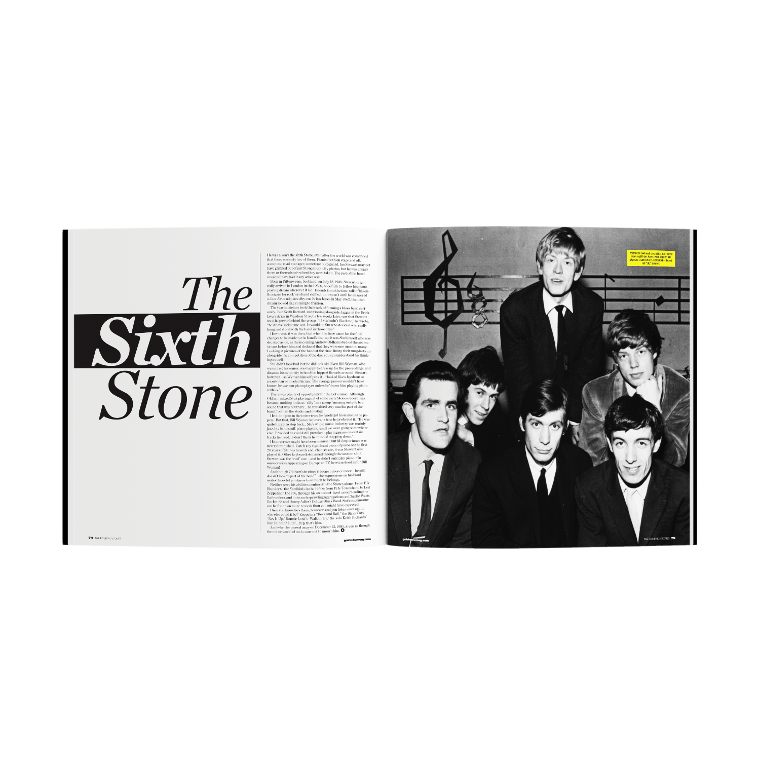 THE ROLLING STONES x GOLDMINE "EARLY YEARS" SPECIAL COLLECTOR’S EDITION SOFTCOVER BOOK w/THE ROLLING STONES ’12x5’ LP (Exclusive Limited Edition - Gold Vinyl)