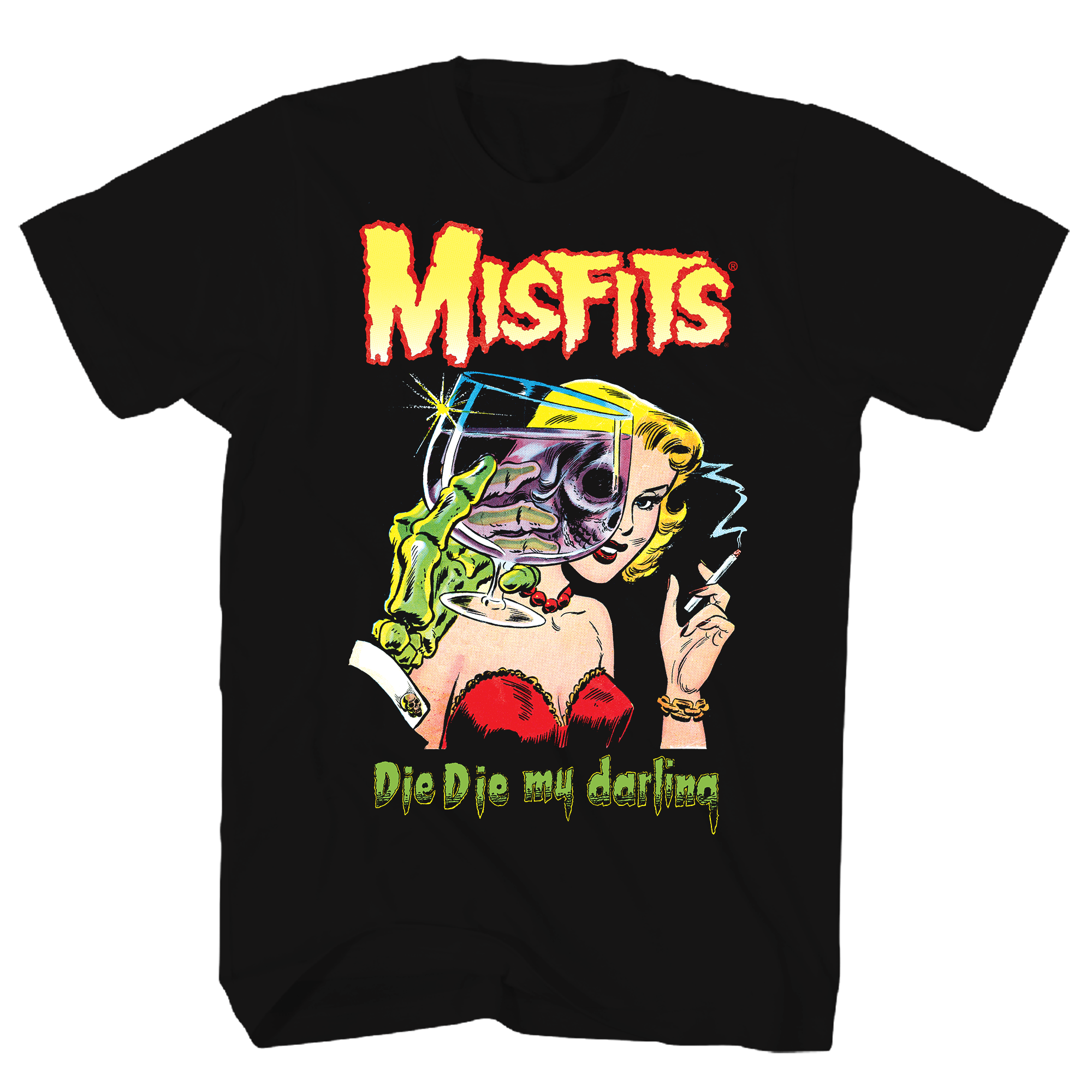 MISFITS DIE DIE MY DARLING BLACK T-SHIRT
