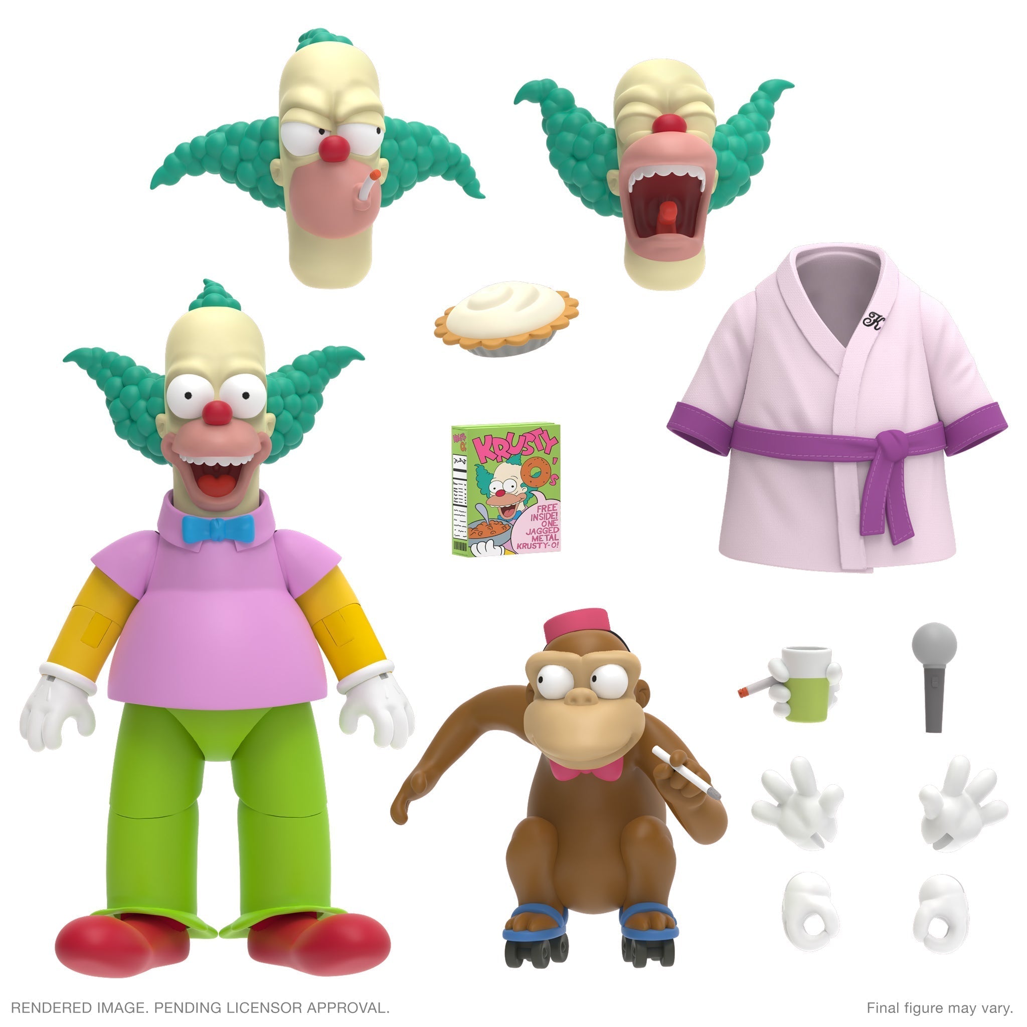 THE SIMPSONS ULTIMATES! WAVE 2 - KRUSTY THE CLOWN FIGURE