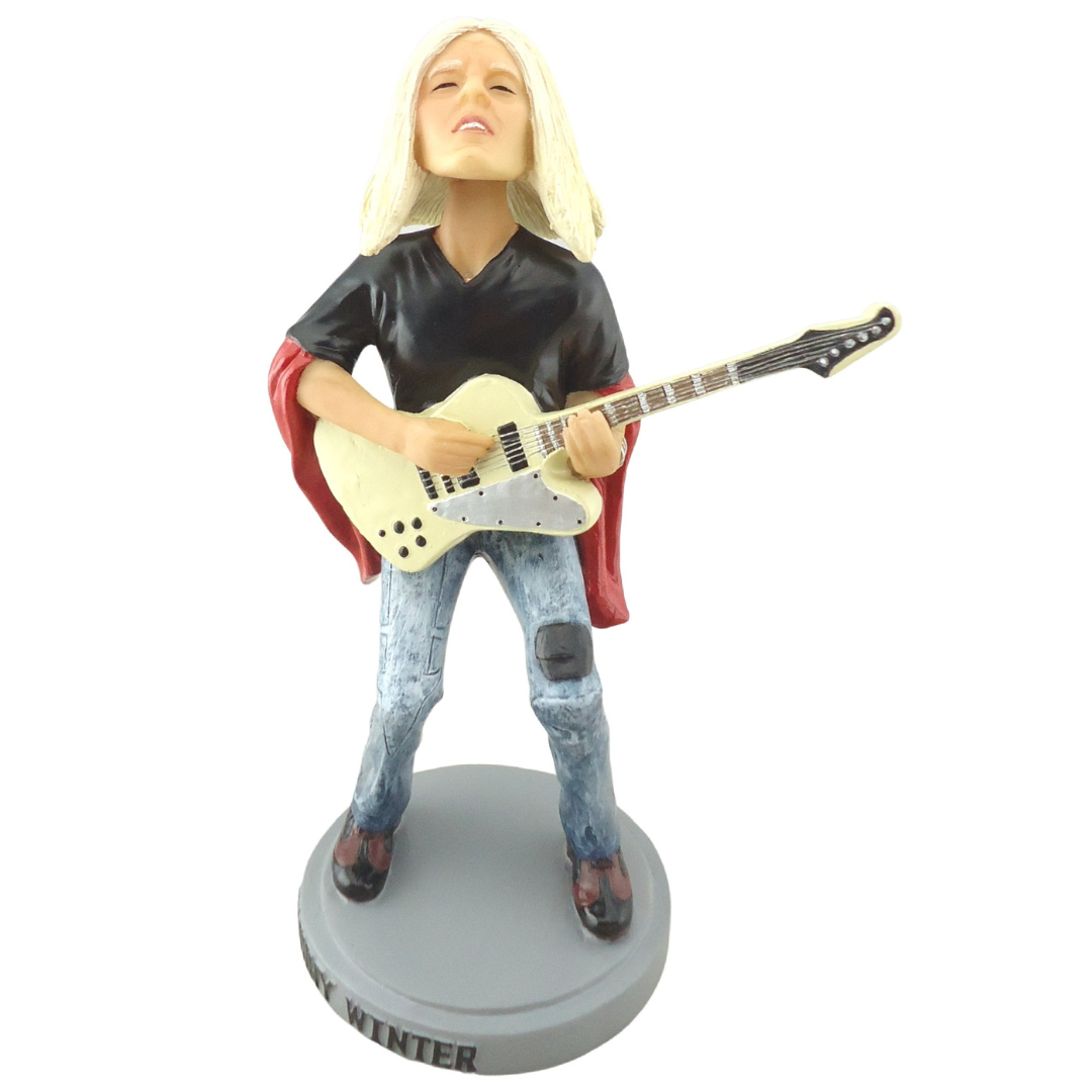 JOHNNY WINTER 'CAPTURED LIVE' BOBBLEHEAD *BLEMISHED BOX*