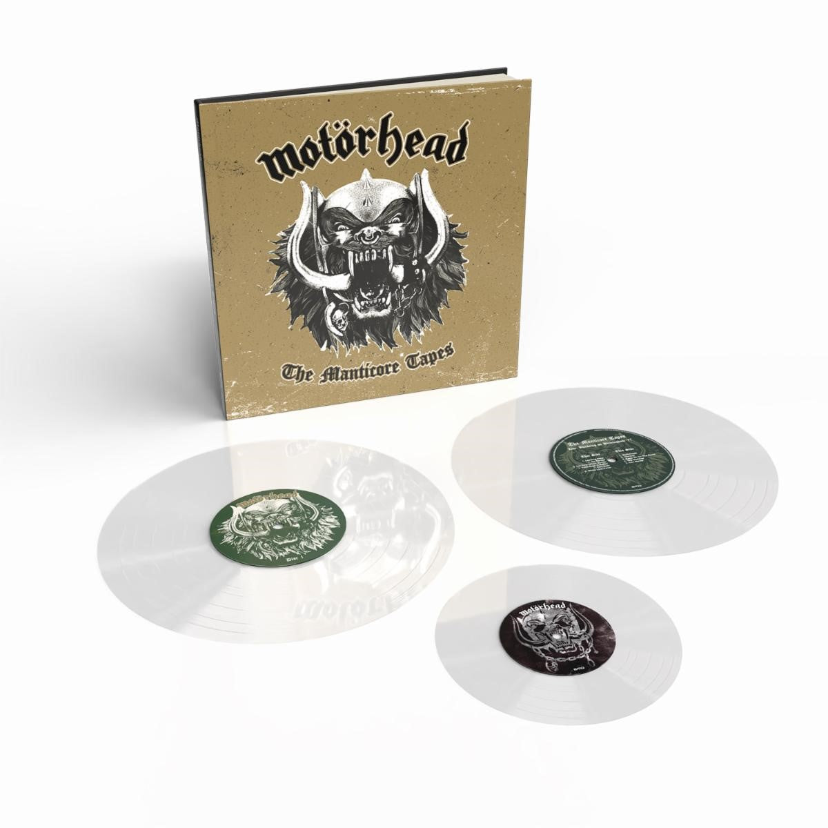 MOTORHEAD 'THE MANTICORE TAPES' 2LP (Deluxe Bookpack, Clear Vinyl + 7")