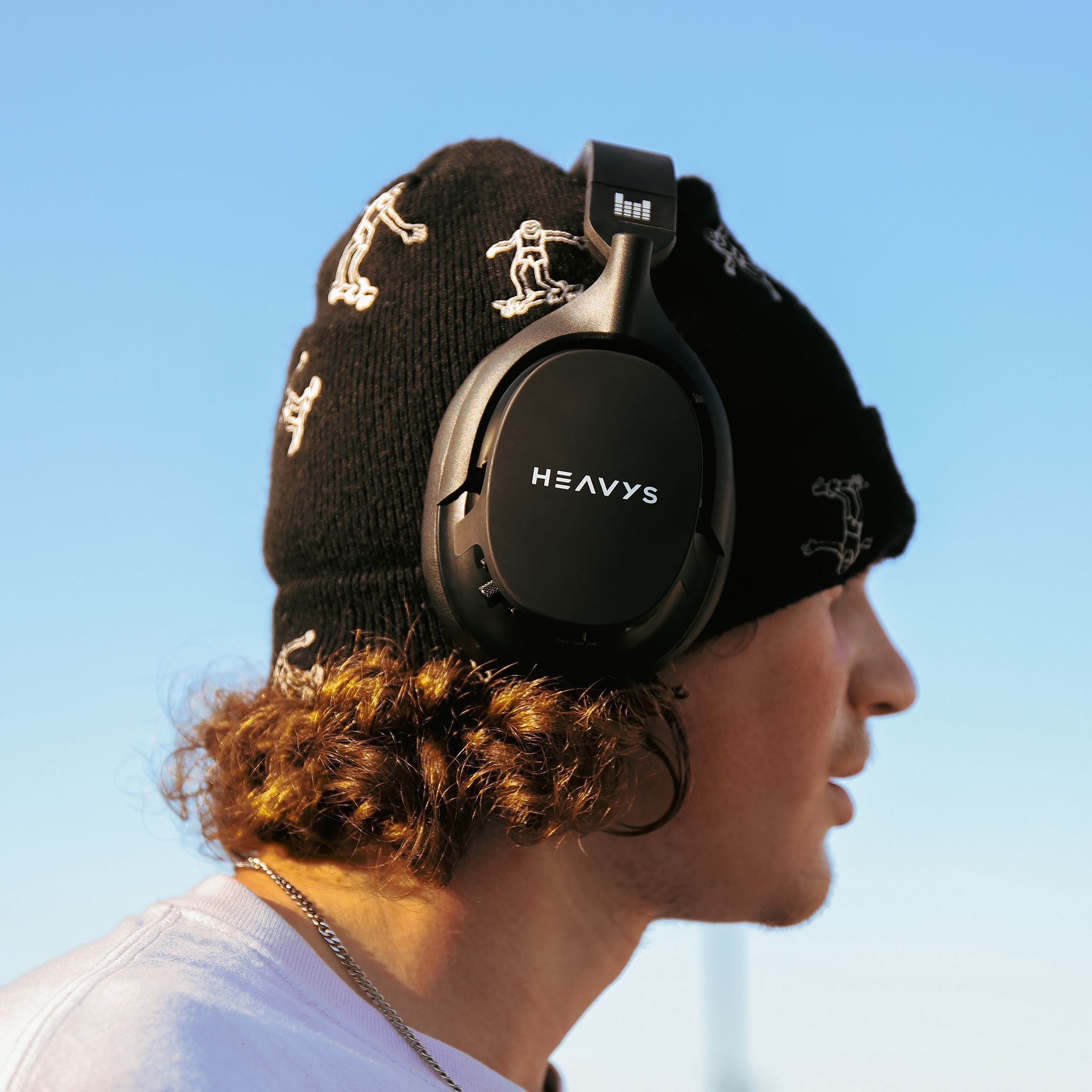 HEAVYS H1H ワイヤレスヘッドホン Heavys H1H Headphones - Built for Heavy Music Fans + Travel Case