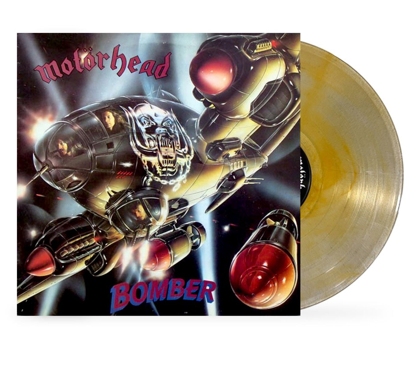 MOTÖRHEAD 'BOMBER' LP (Limited Edition, Clear w/Silver & Orange Swirls Vinyl)