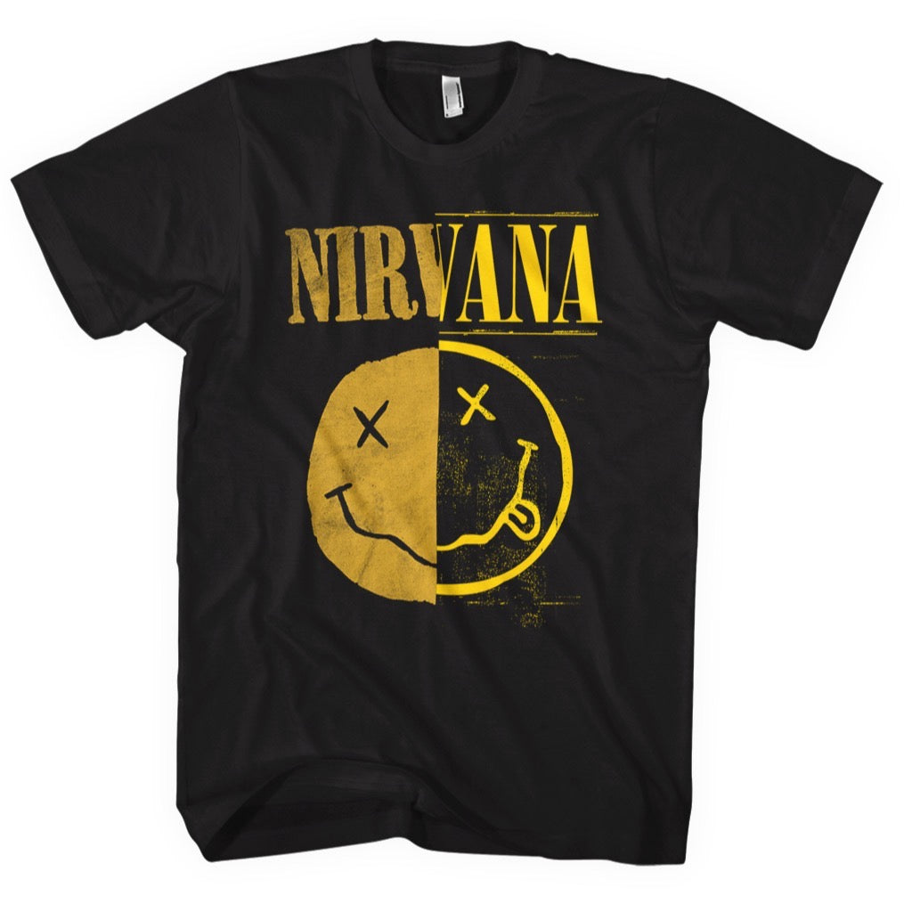 Nirvana Split Smiley T Shirt