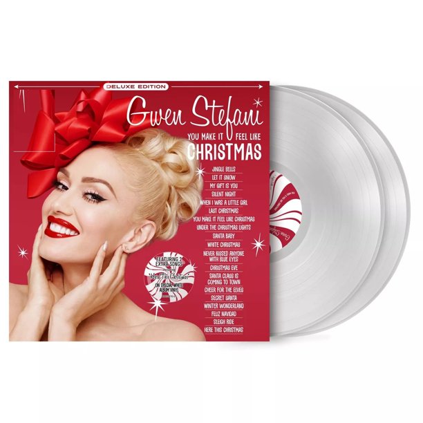 GWEN STEFANI 'YOU MAKE ME FEEL LIKE CHRISTMAS' 2LP (White Vinyl)